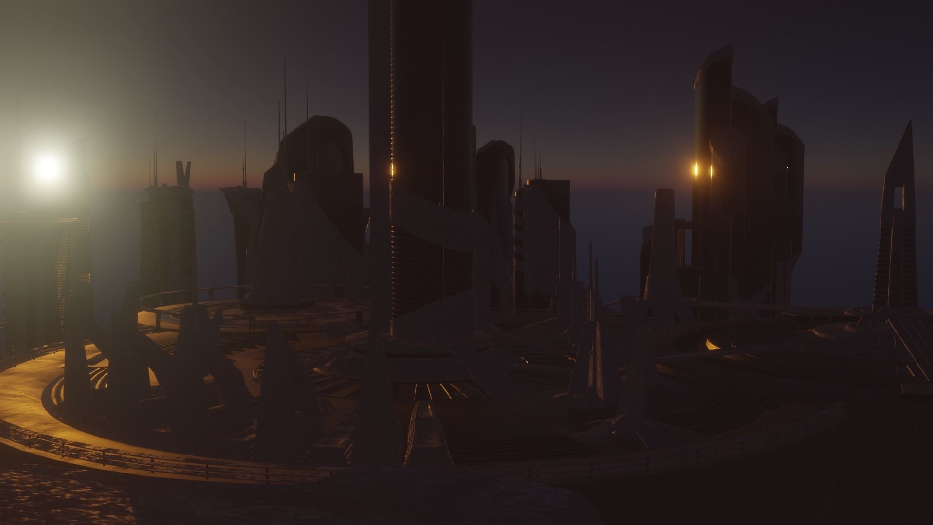 Sci-fi Car Case Scene 3D model_27