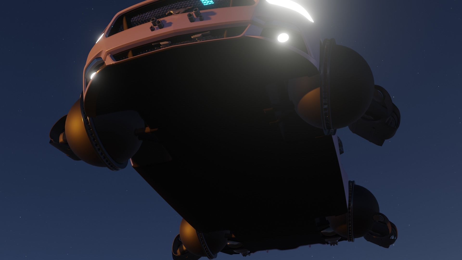 Sci-fi Car Case Scene 3D model_22