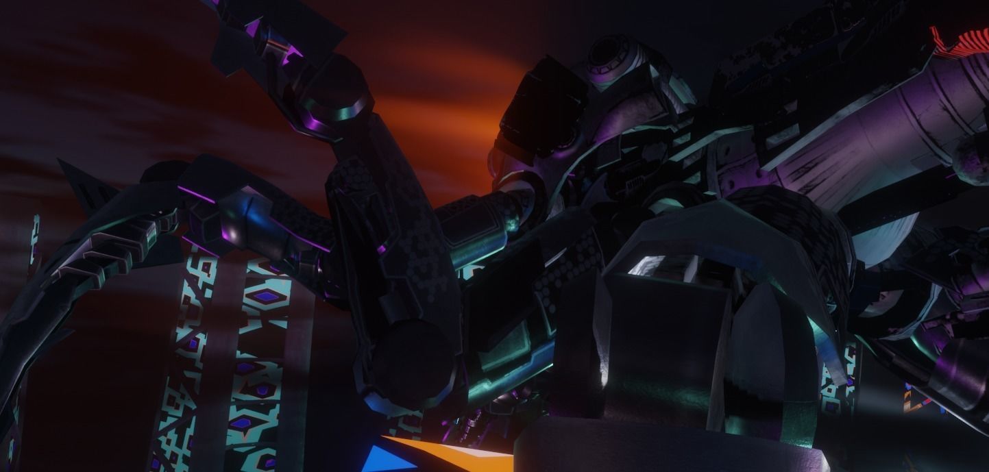 Sci-fi Car Case Scene 3D model_20