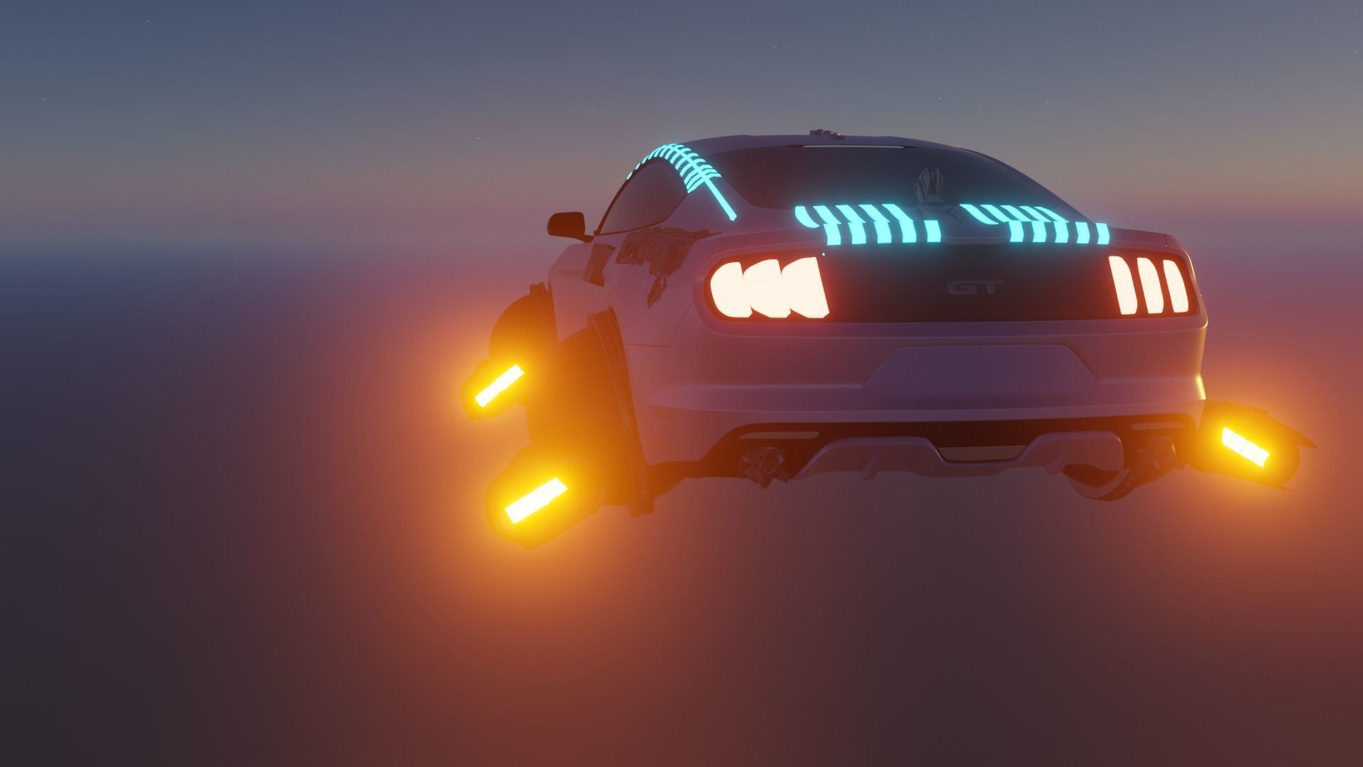 Sci-fi Car Case Scene 3D model_32