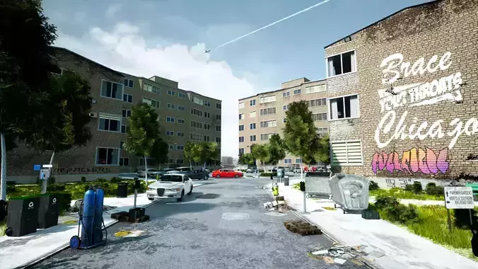 Parkway Garden Homes - O Block Chicago 3D model 3D model