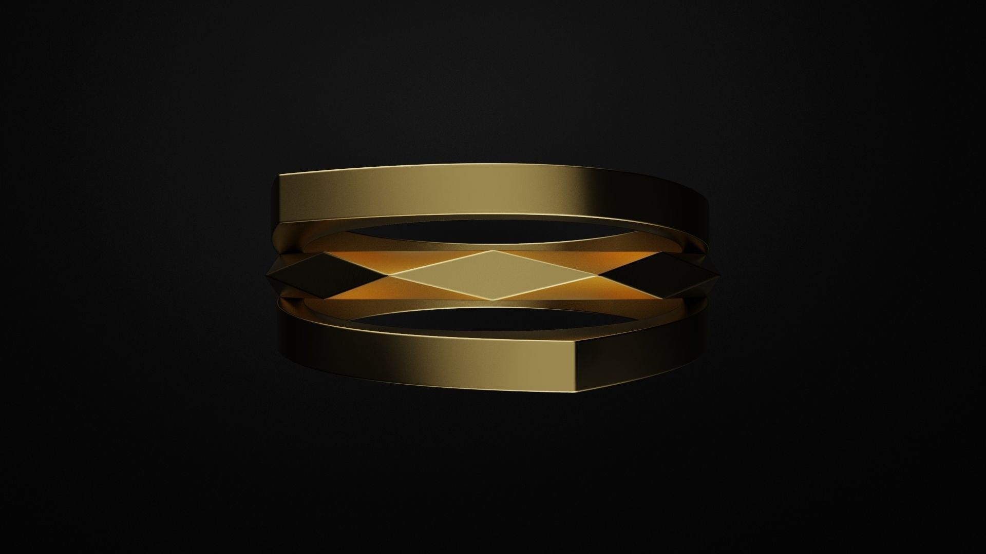  Fashion ring 3D print model_3