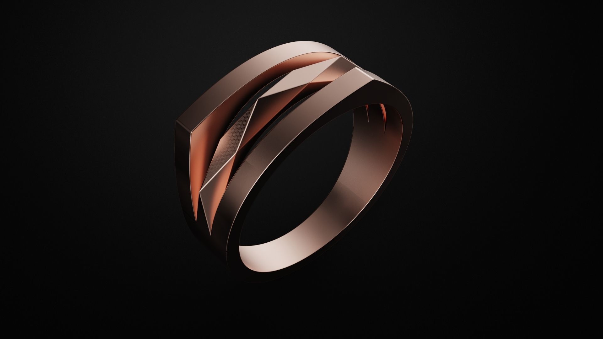  Fashion ring 3D print model_2