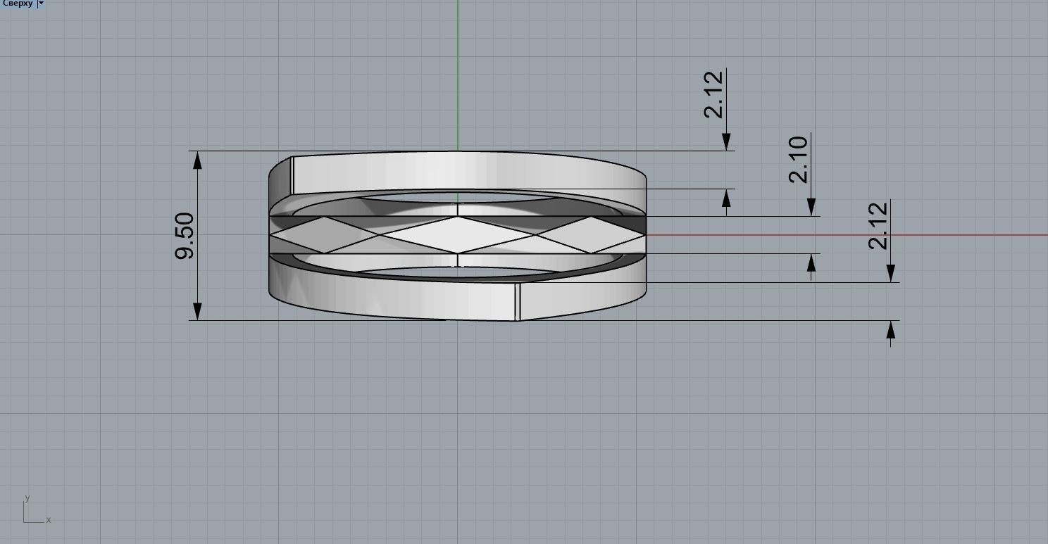  Fashion ring 3D print model_9