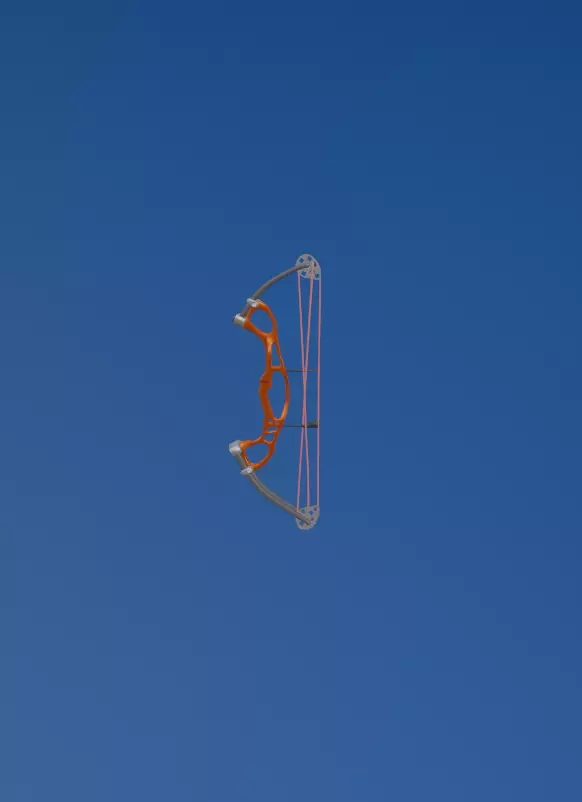 Compound bow Low-poly 3D model_0