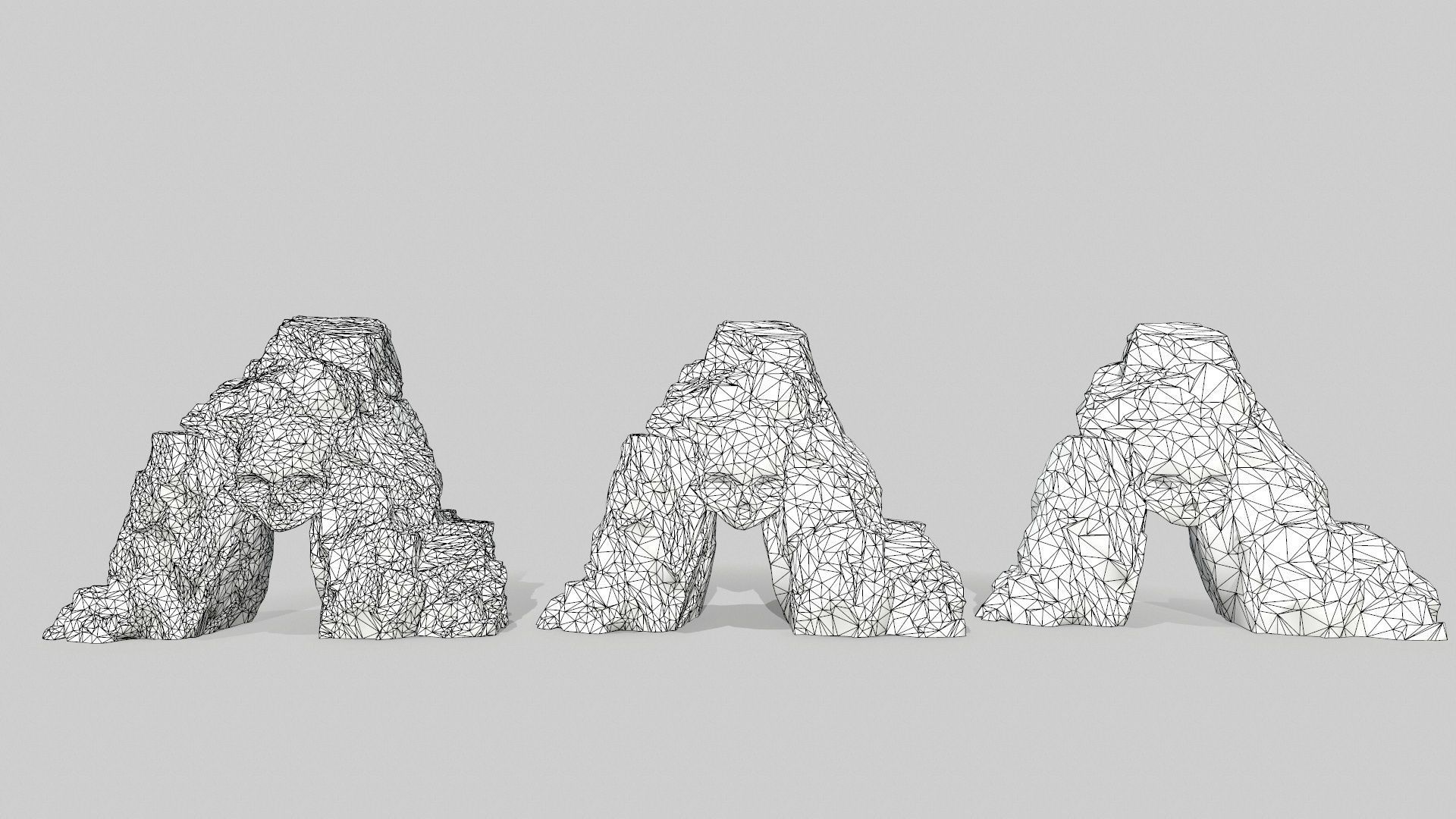 Skull Cave Low-poly 3D model_10