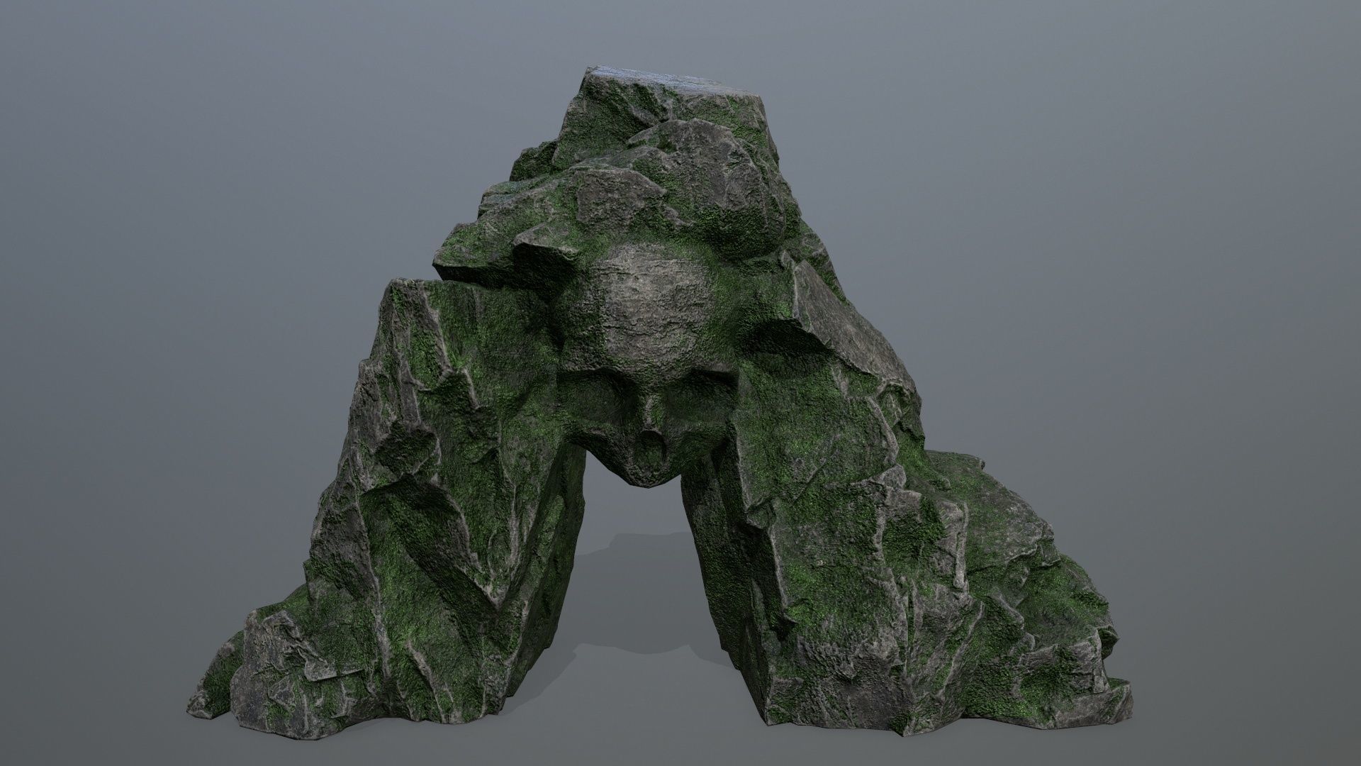 Skull Cave Low-poly 3D model_4