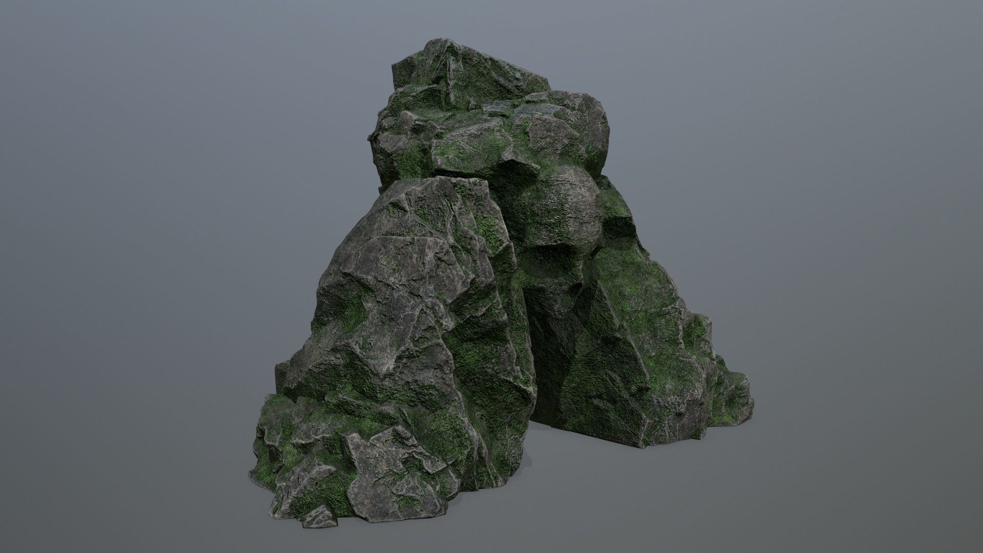 Skull Cave Low-poly 3D model_5