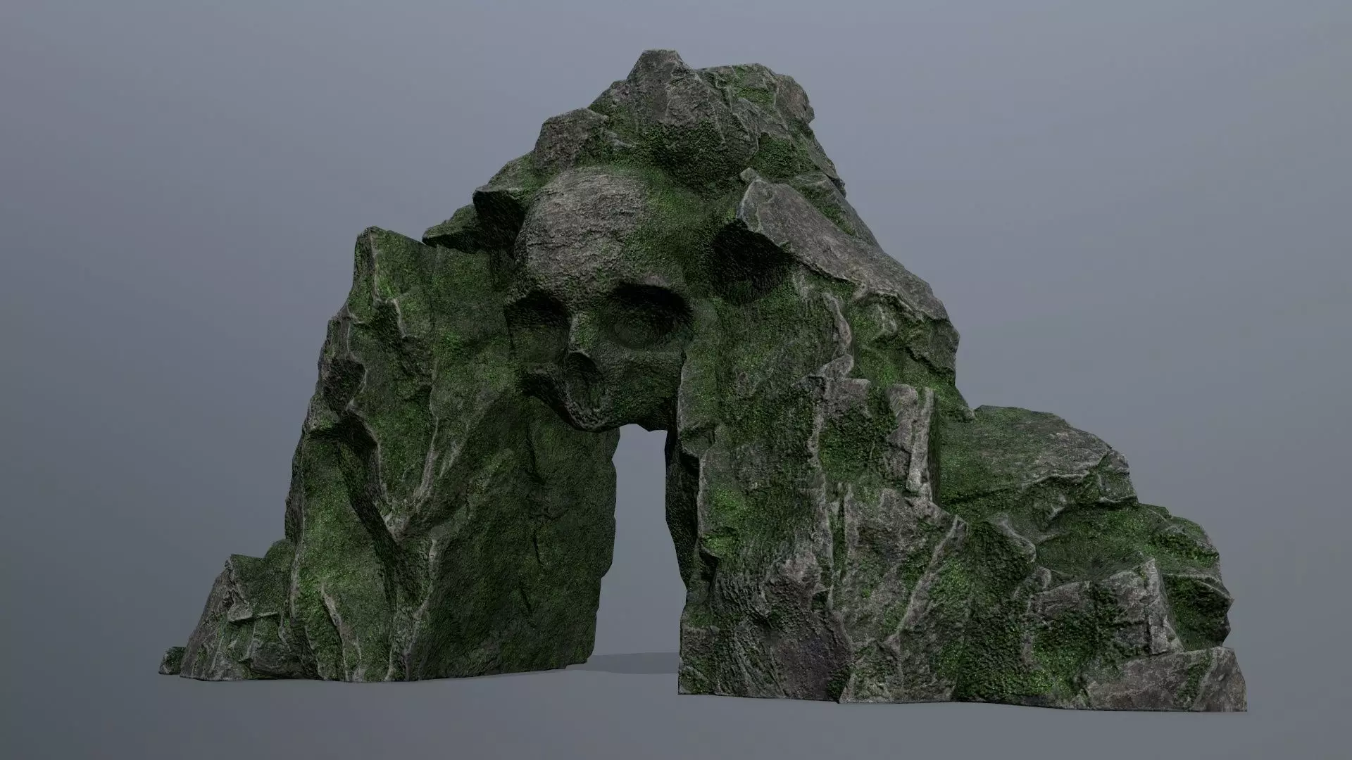 Skull Cave Low-poly 3D model_0