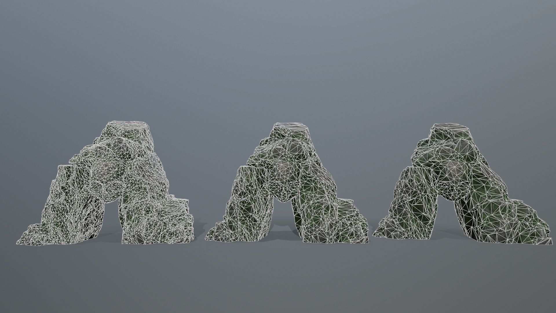 Skull Cave Low-poly 3D model_3