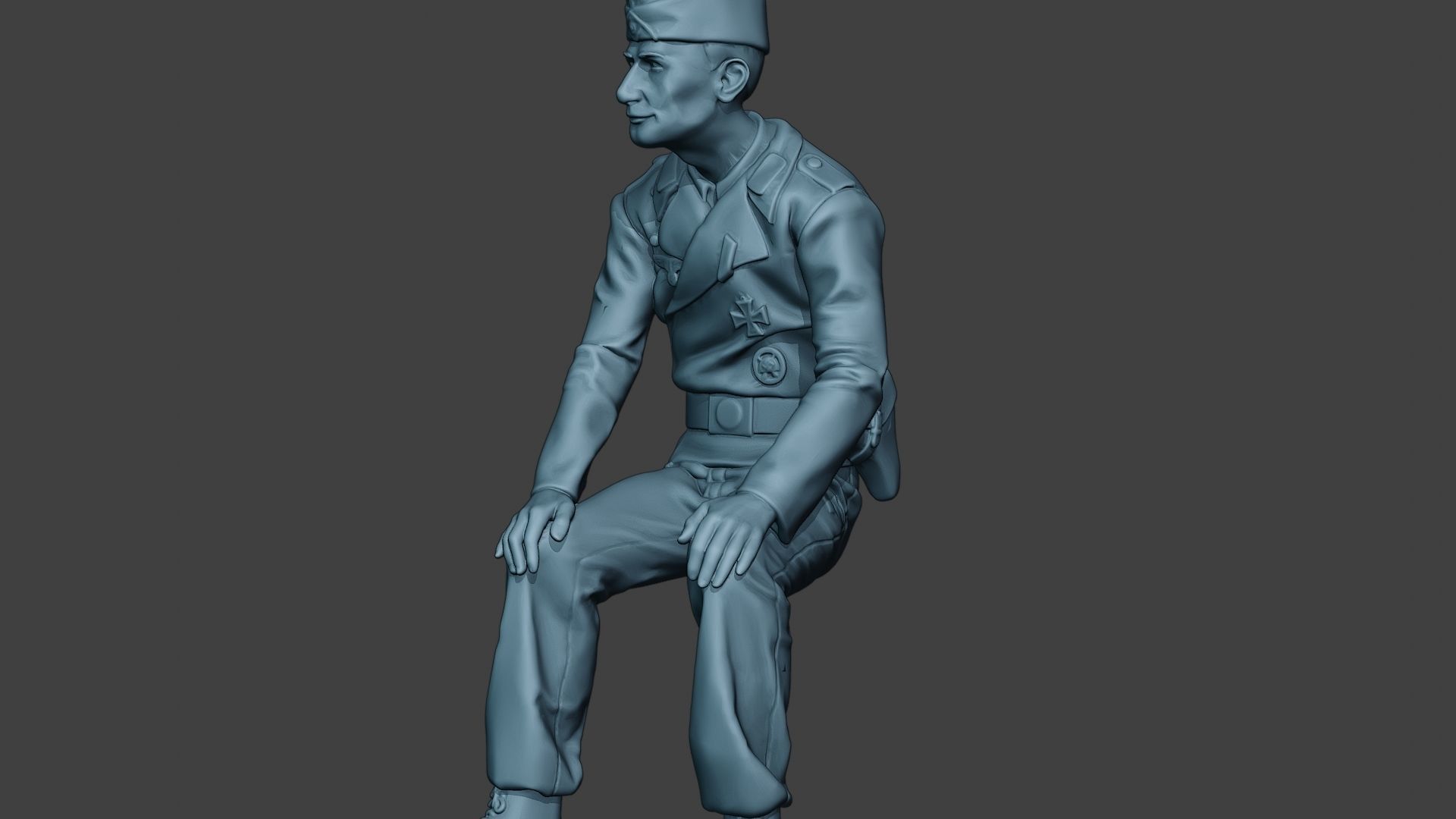 German Tank Crew unit ww2 Sit GTC1 3D print model_27