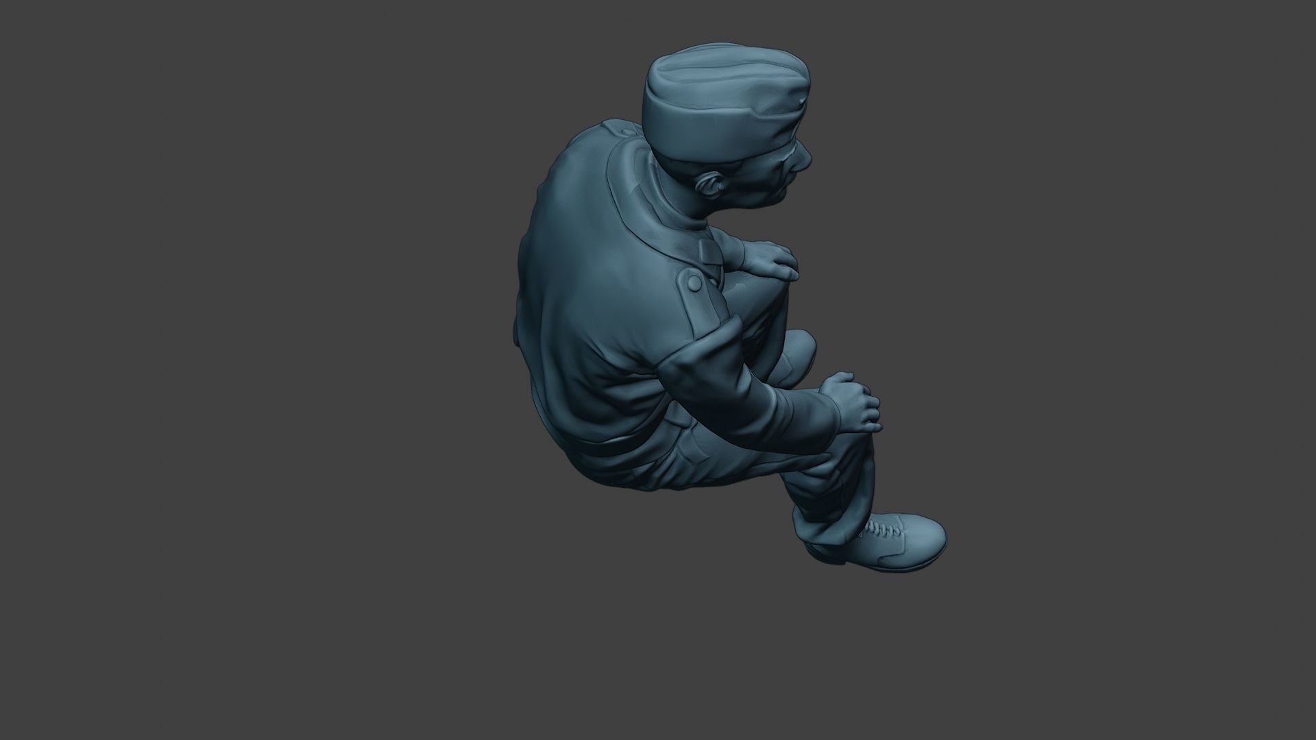 German Tank Crew unit ww2 Sit GTC1 3D print model_23