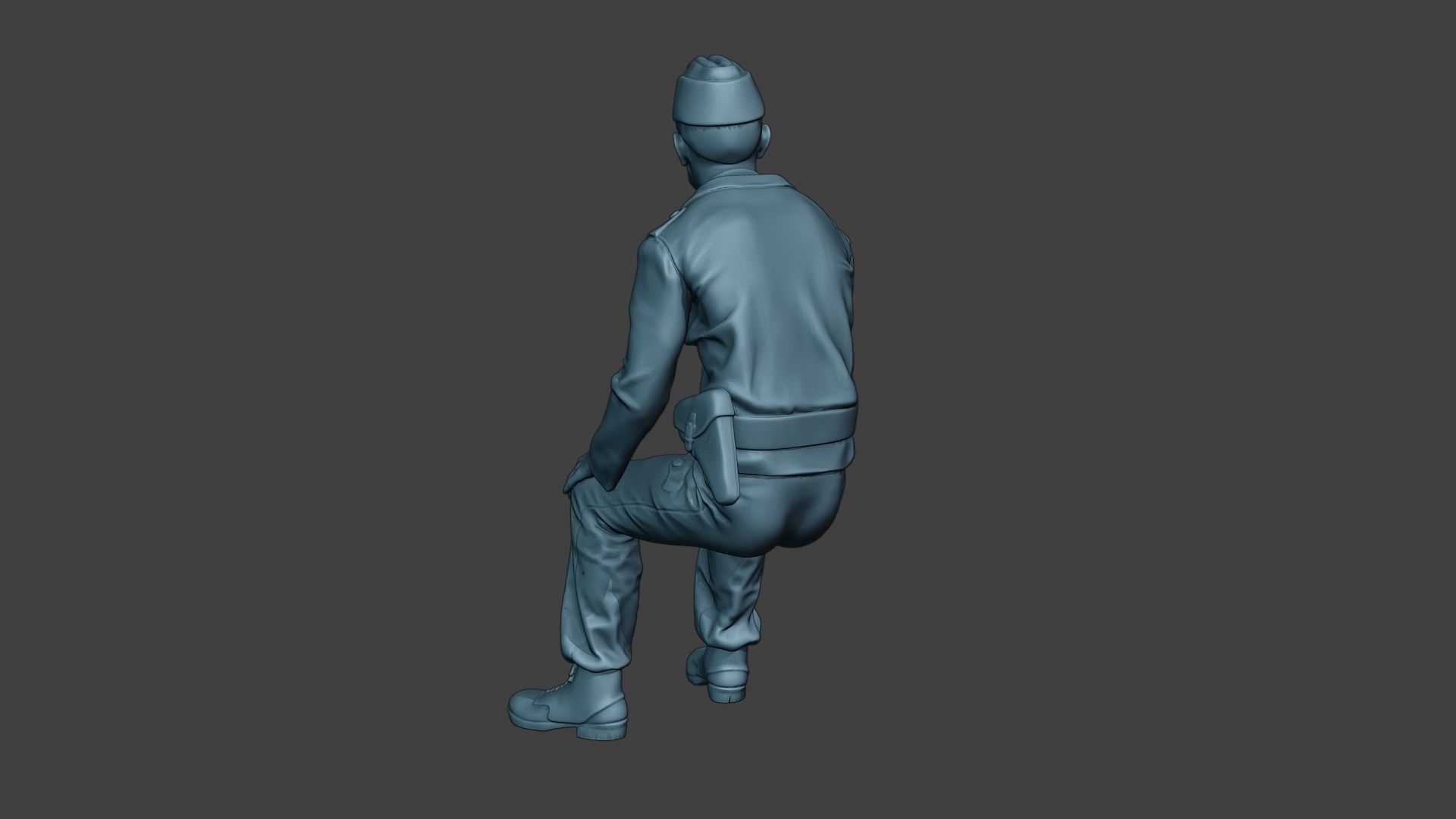 German Tank Crew unit ww2 Sit GTC1 3D print model_5