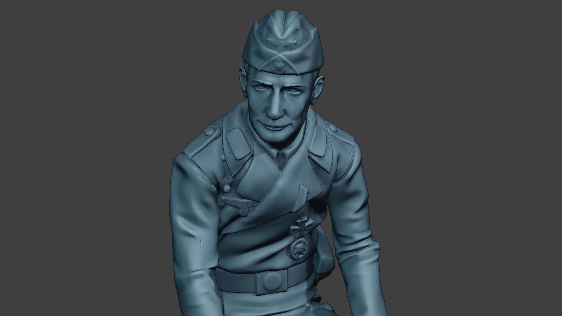 German Tank Crew unit ww2 Sit GTC1 3D print model_19