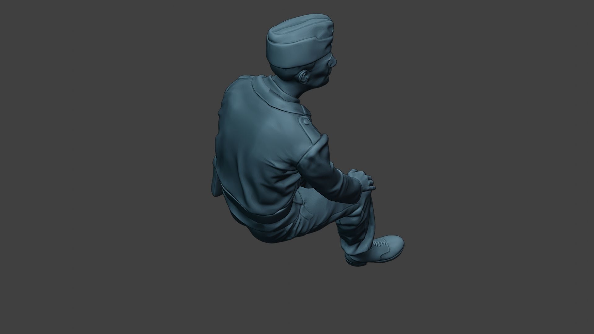 German Tank Crew unit ww2 Sit GTC1 3D print model_22