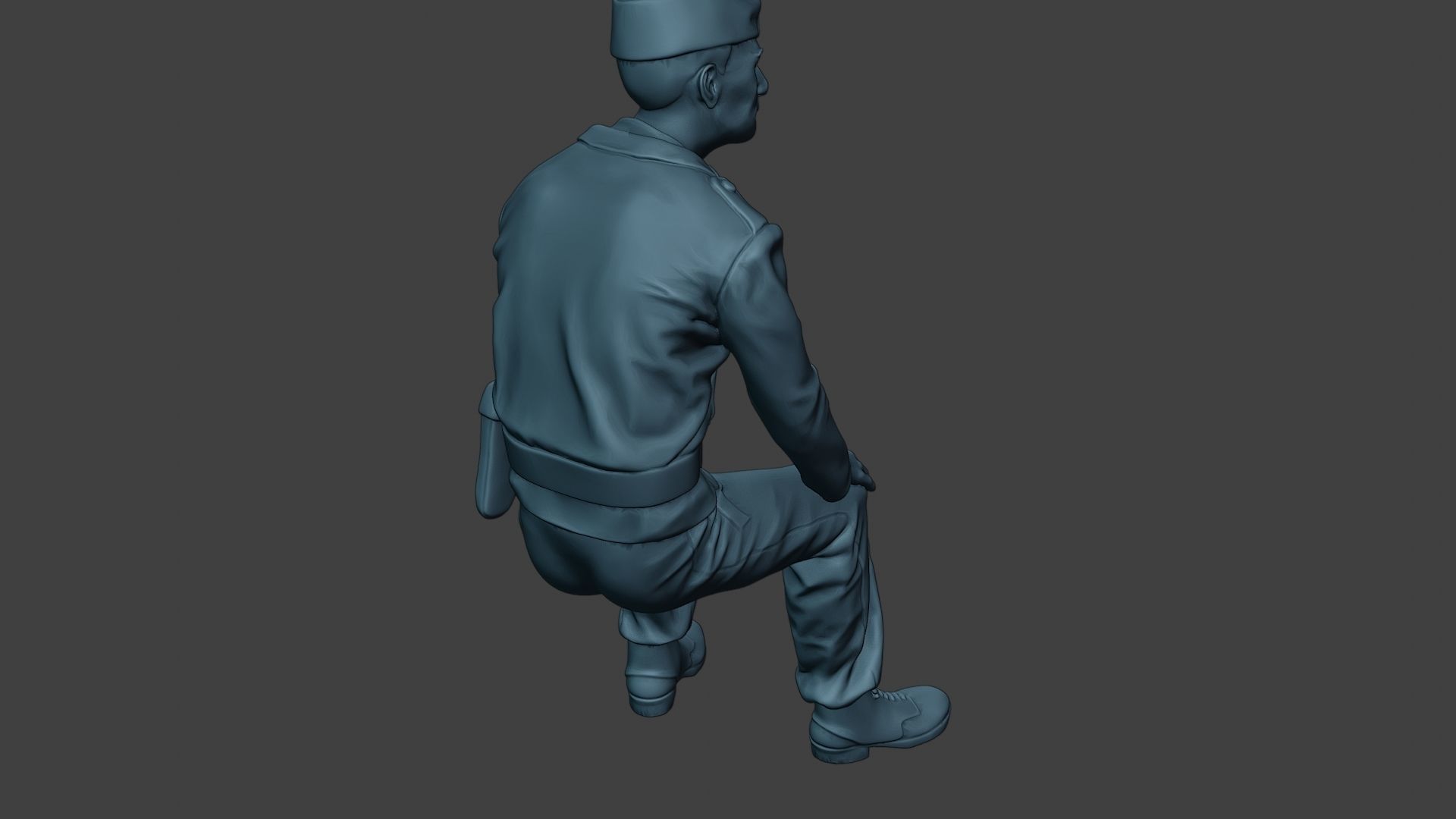 German Tank Crew unit ww2 Sit GTC1 3D print model_24