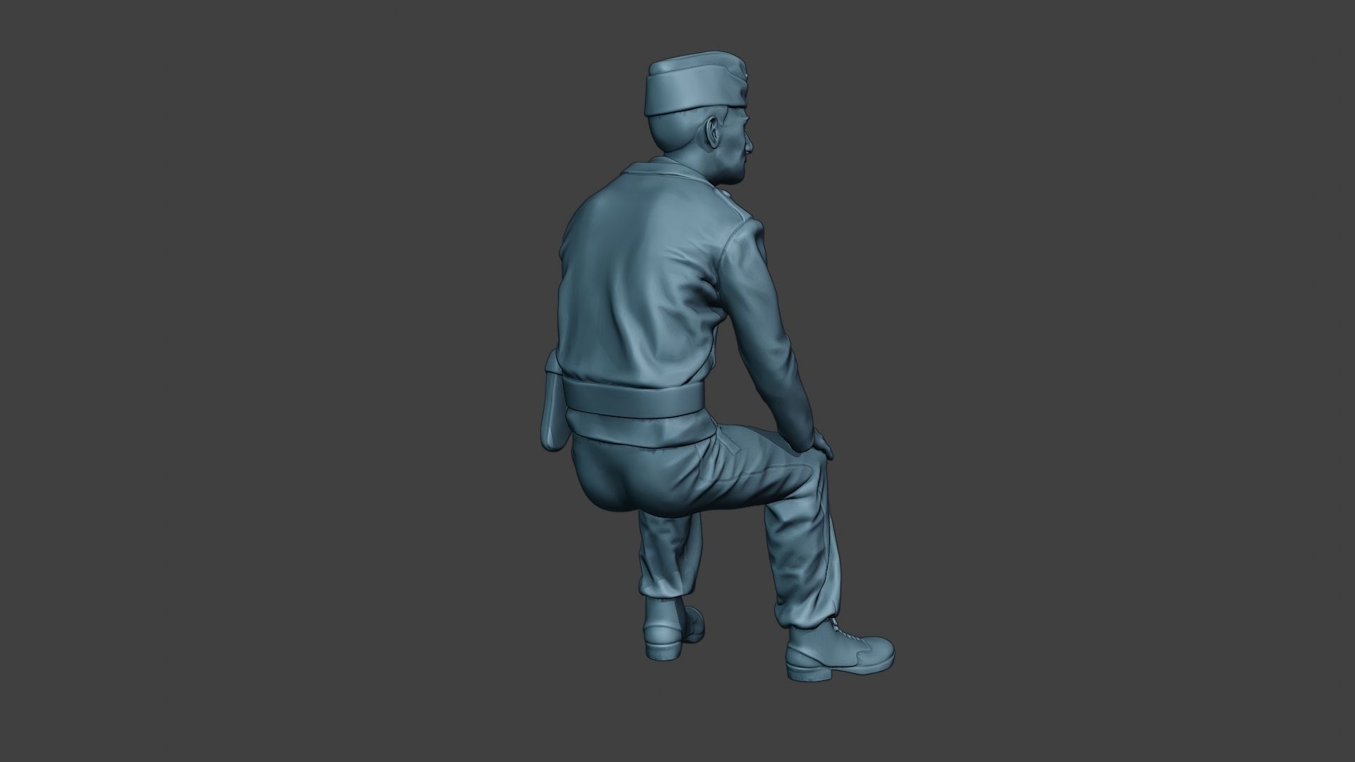 German Tank Crew unit ww2 Sit GTC1 3D print model_7