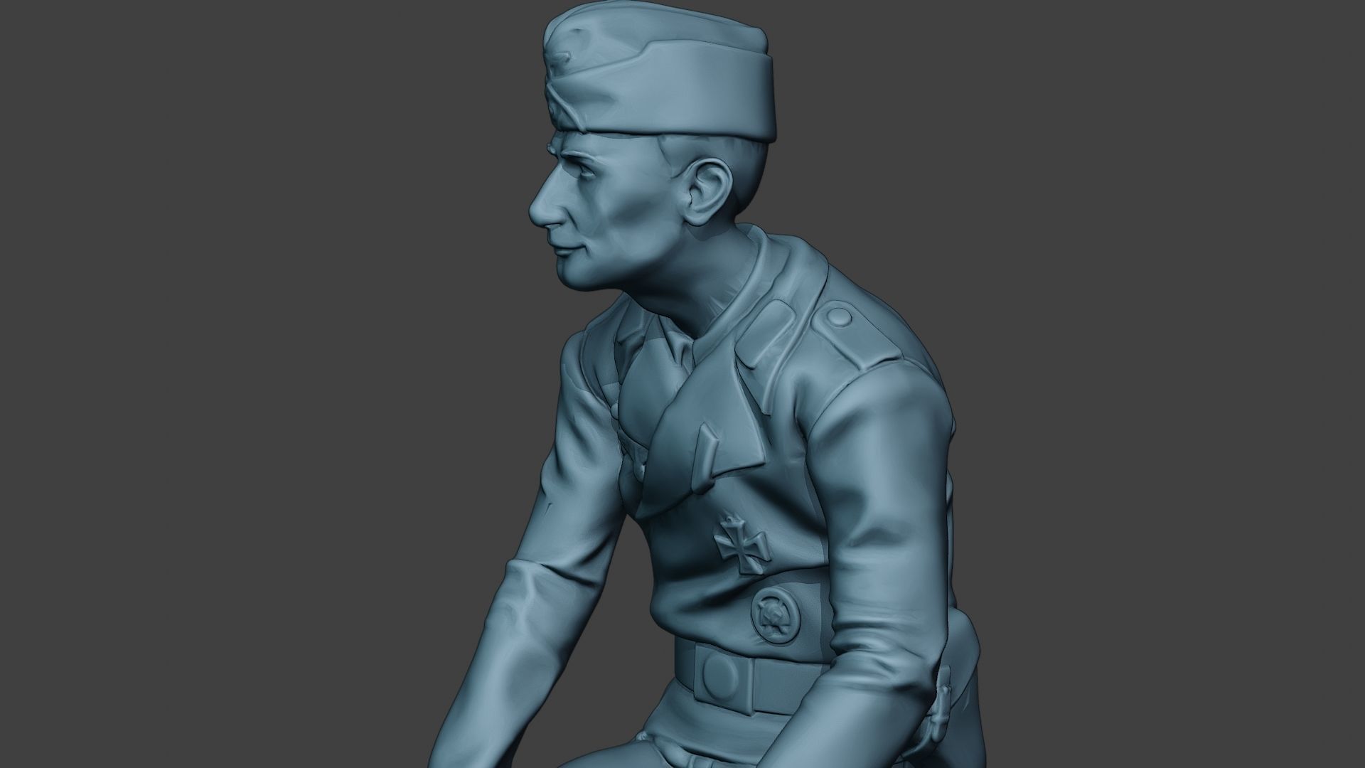 German Tank Crew unit ww2 Sit GTC1 3D print model_18