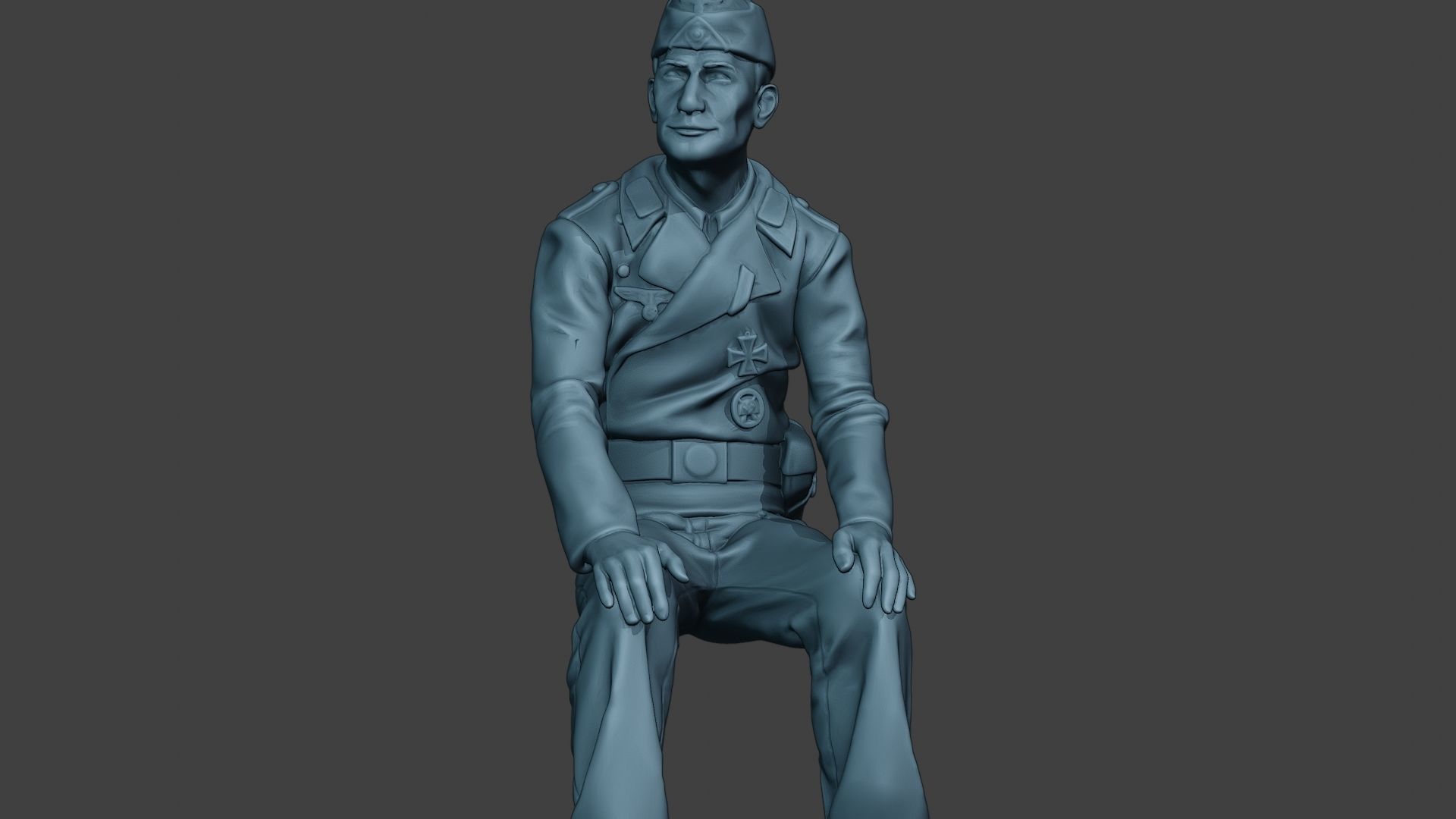 German Tank Crew unit ww2 Sit GTC1 3D print model_28