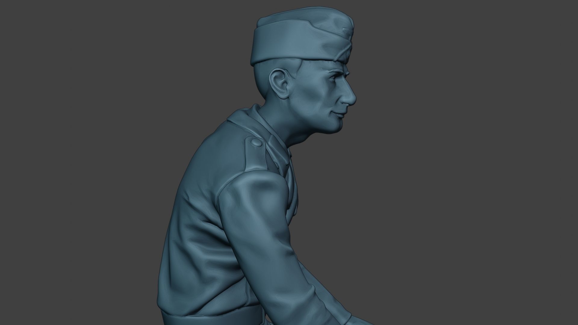 German Tank Crew unit ww2 Sit GTC1 3D print model_20