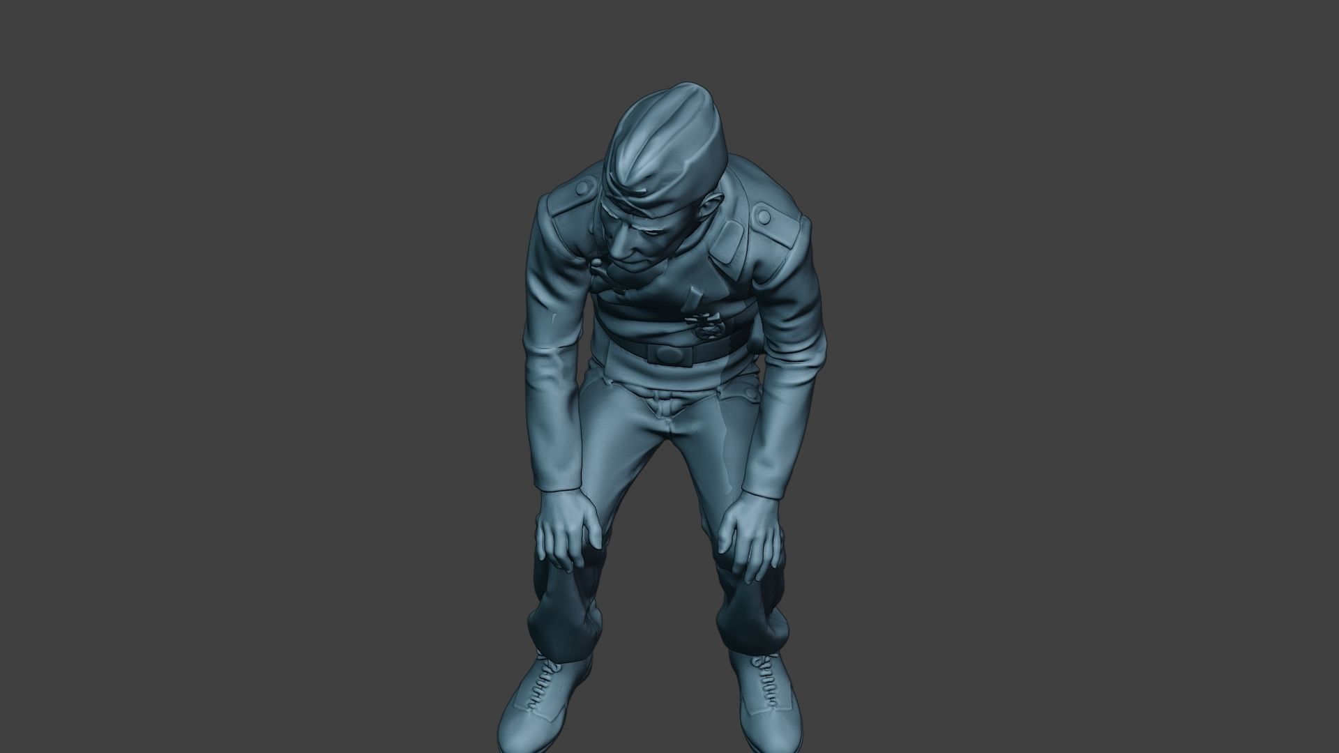 German Tank Crew unit ww2 Sit GTC1 3D print model_14