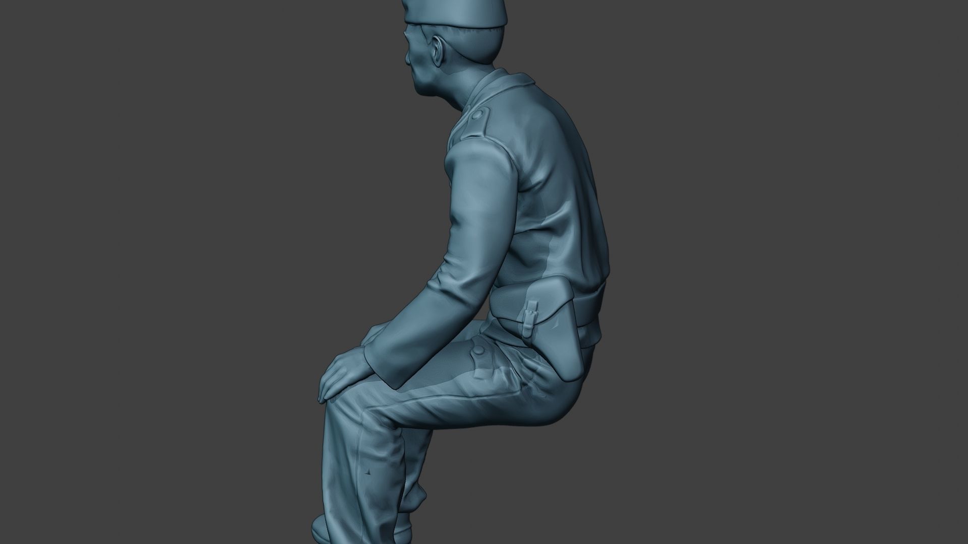 German Tank Crew unit ww2 Sit GTC1 3D print model_26