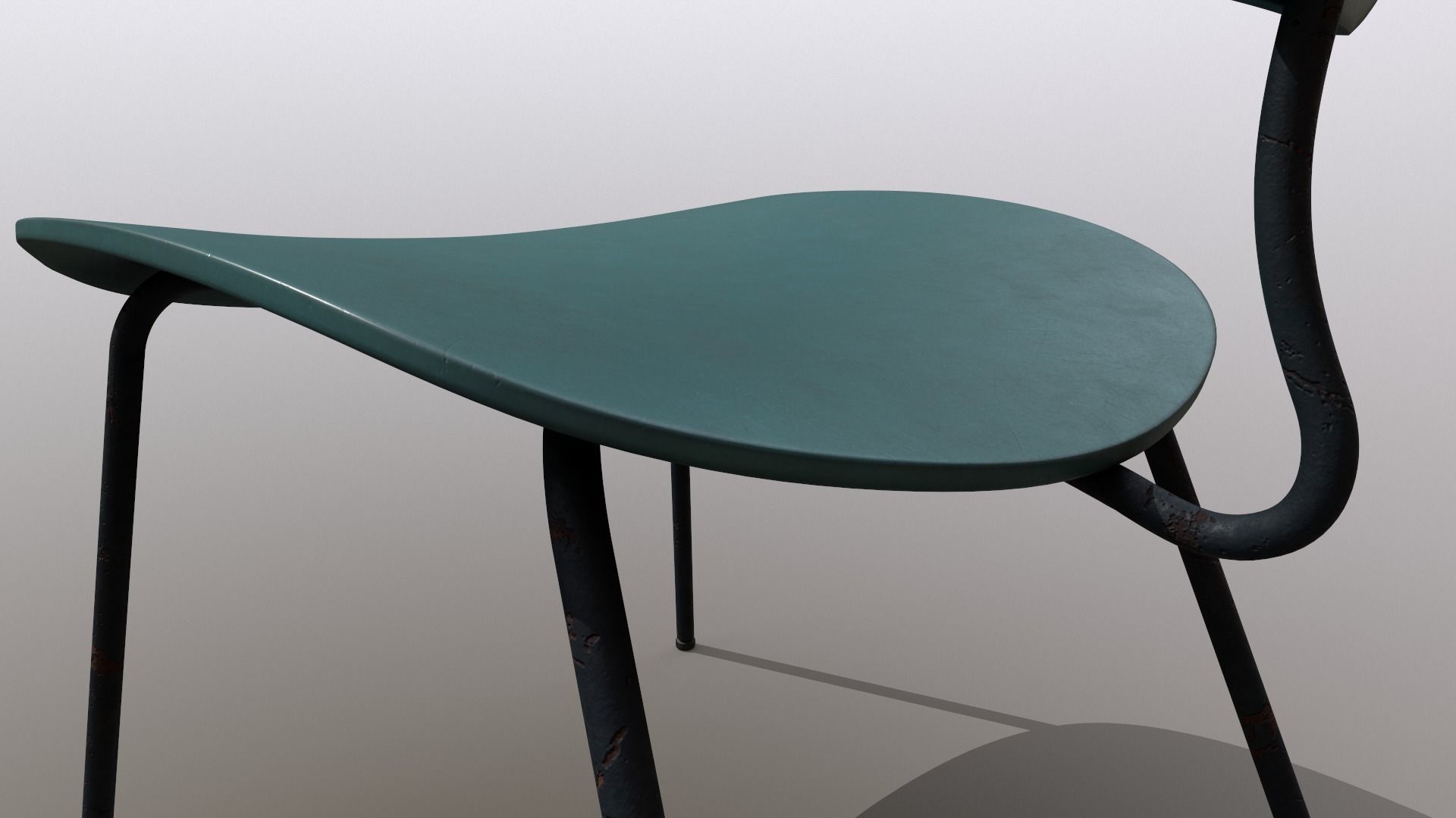 3 Detailed Retro School Chairs Design PBR - Lumion - UE4 Low-poly 3D model_16