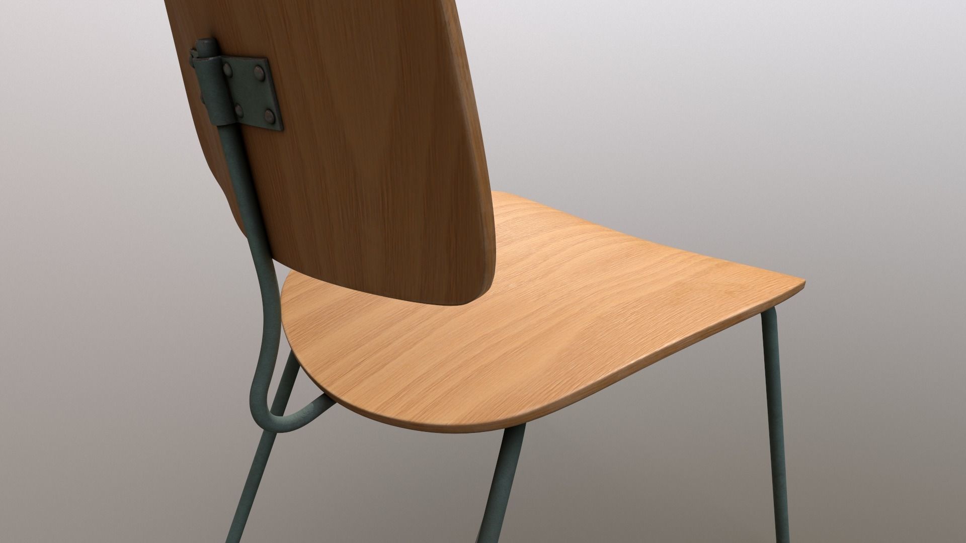 3 Detailed Retro School Chairs Design PBR - Lumion - UE4 Low-poly 3D model_20