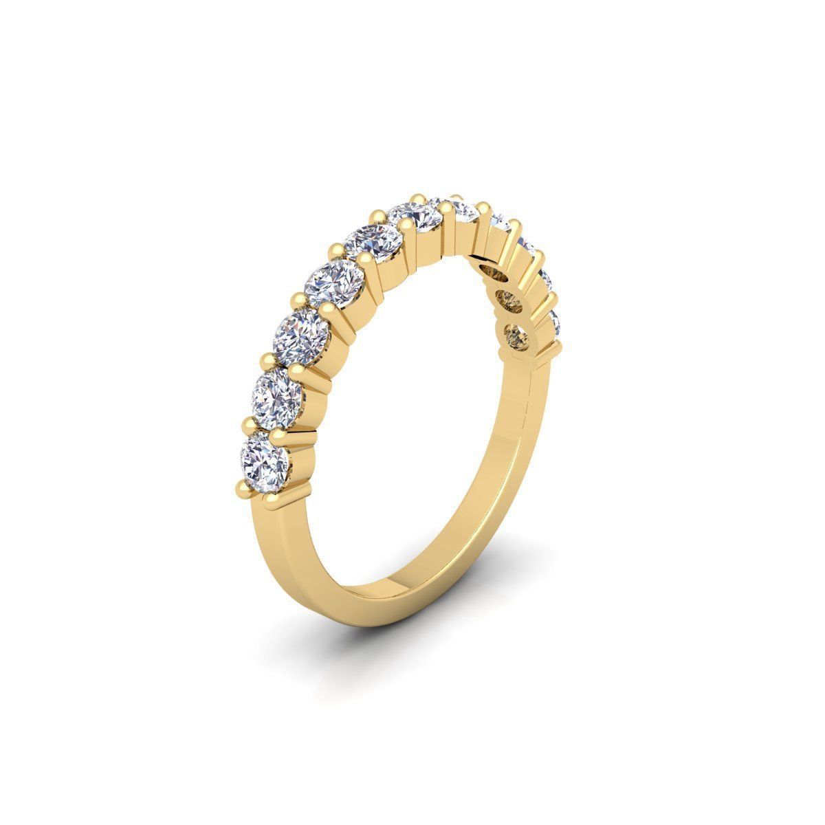 Half Eternity Ring 3d Model  3D print model_4