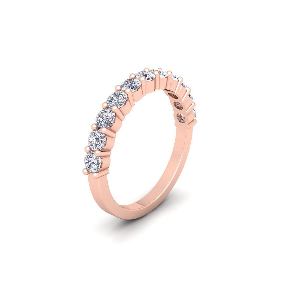 Half Eternity Ring 3d Model  3D print model_5