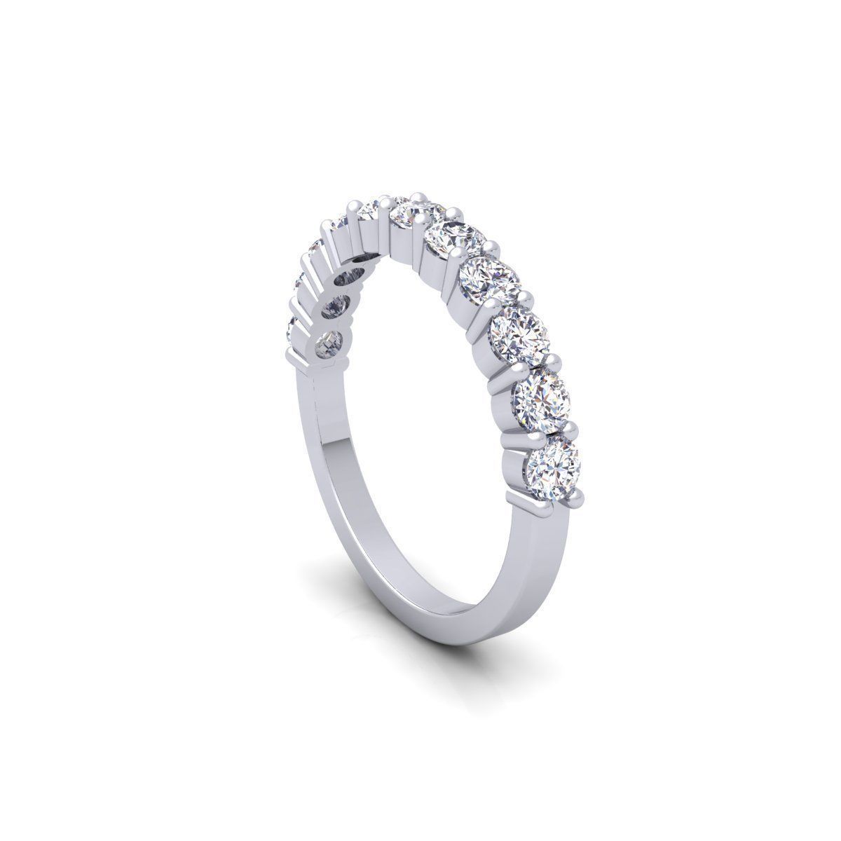 Half Eternity Ring 3d Model  3D print model_8
