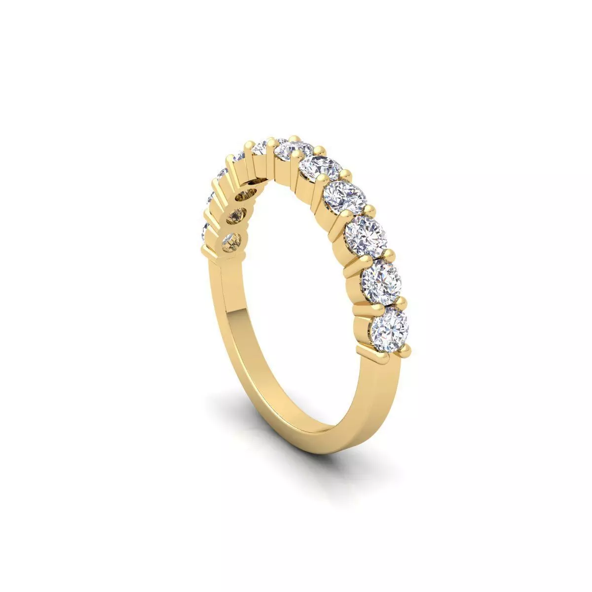 Half Eternity Ring 3d Model  3D print model_0