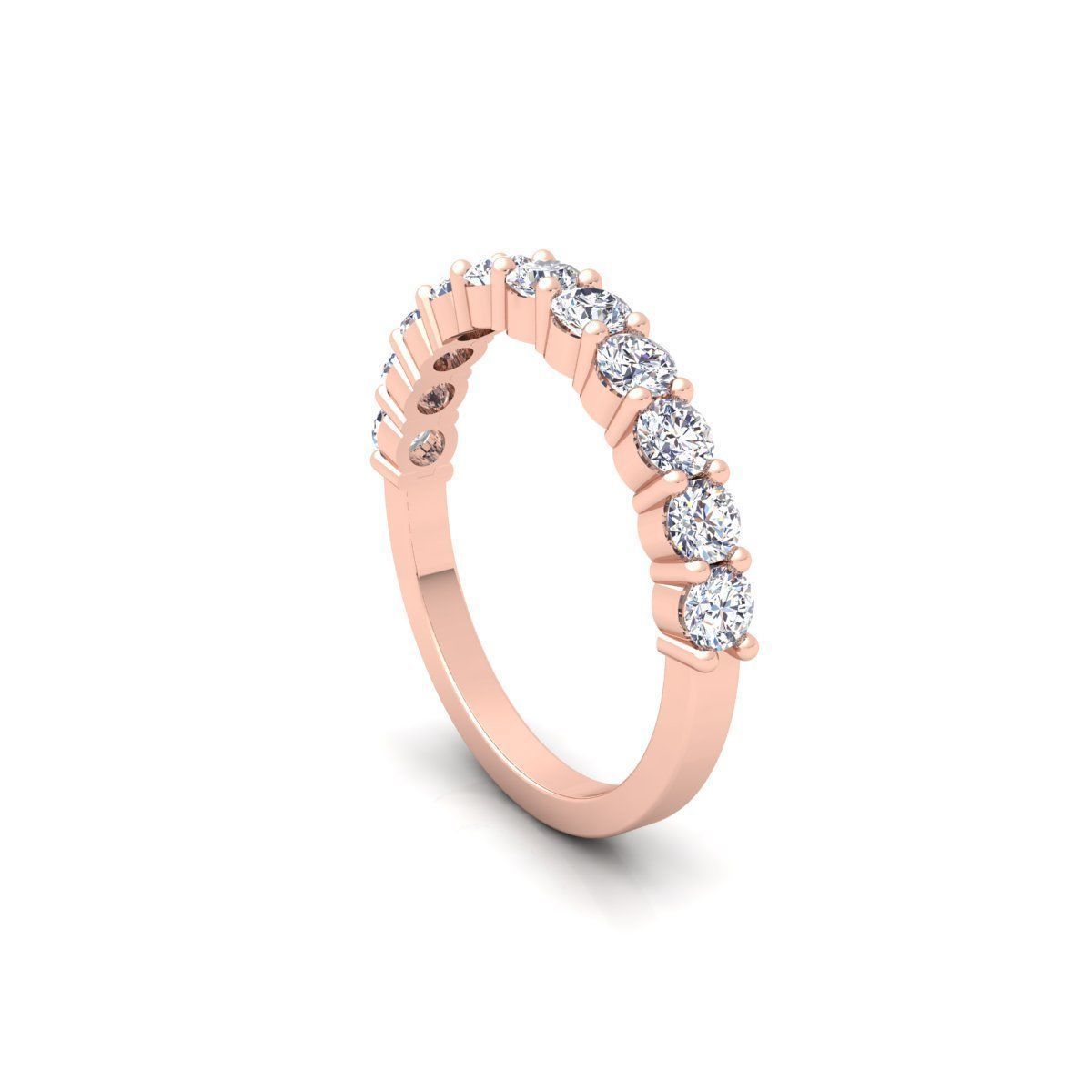 Half Eternity Ring 3d Model  3D print model_7