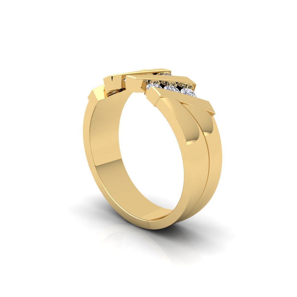 Mens Ring 3d Model  3D print model_7