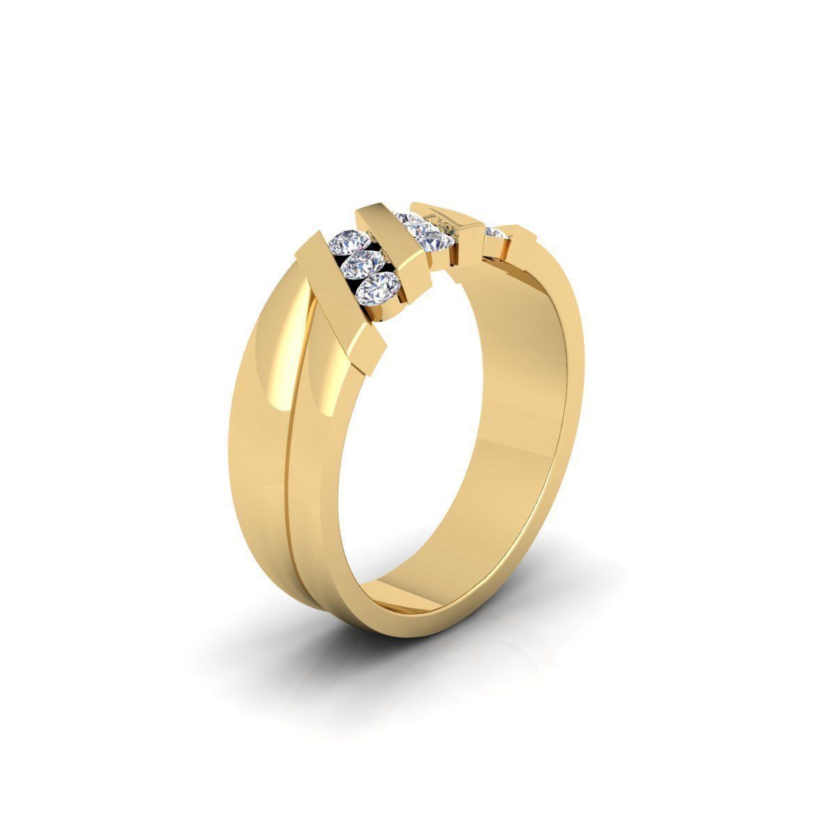 Mens Ring 3d Model  3D print model_4