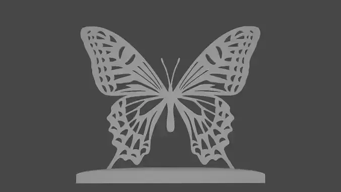 butterfly and its base