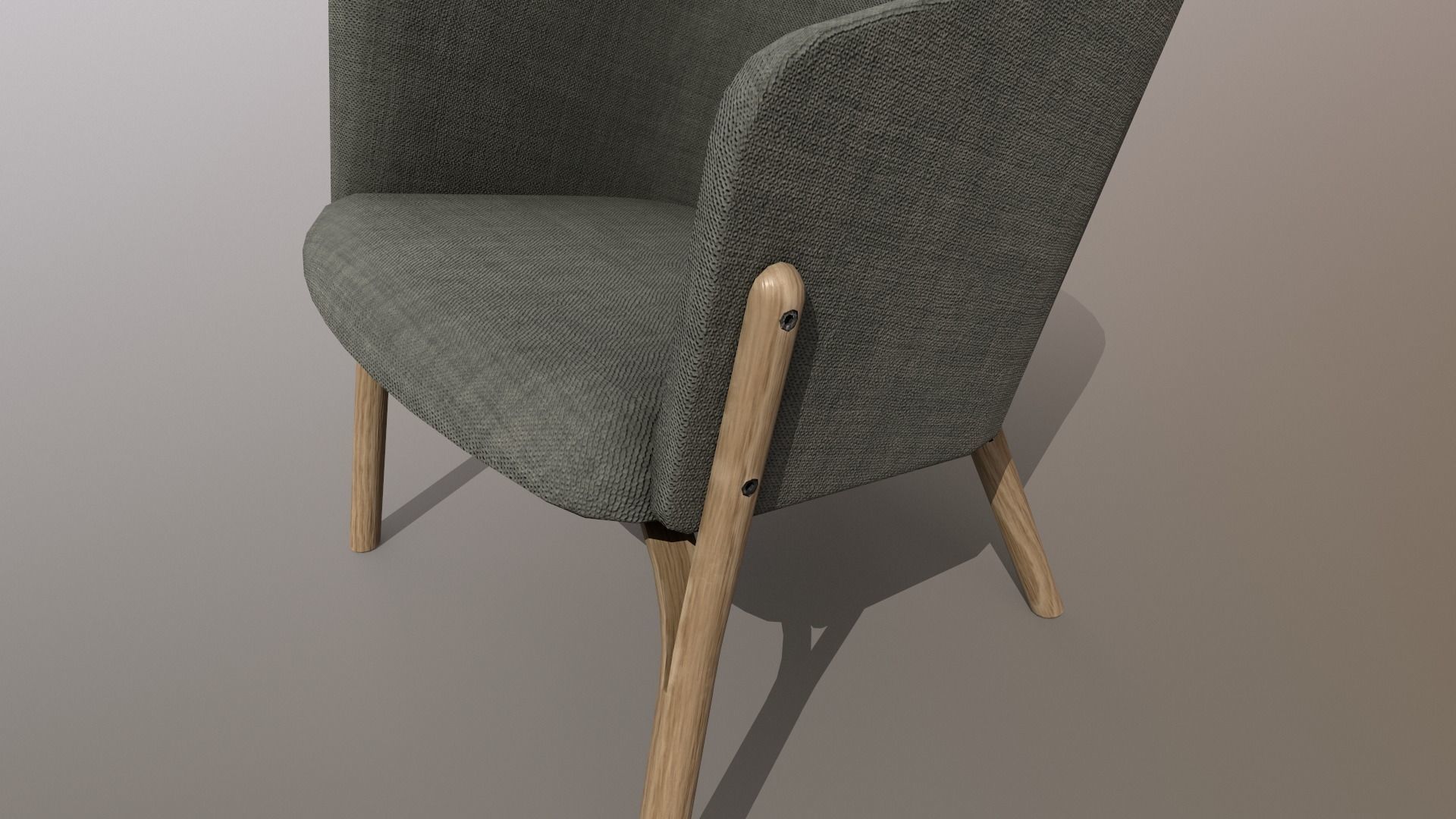 Ton Split Lounge ArmChair Design PBR - Lumion - UE4 Low-poly 3D model_8