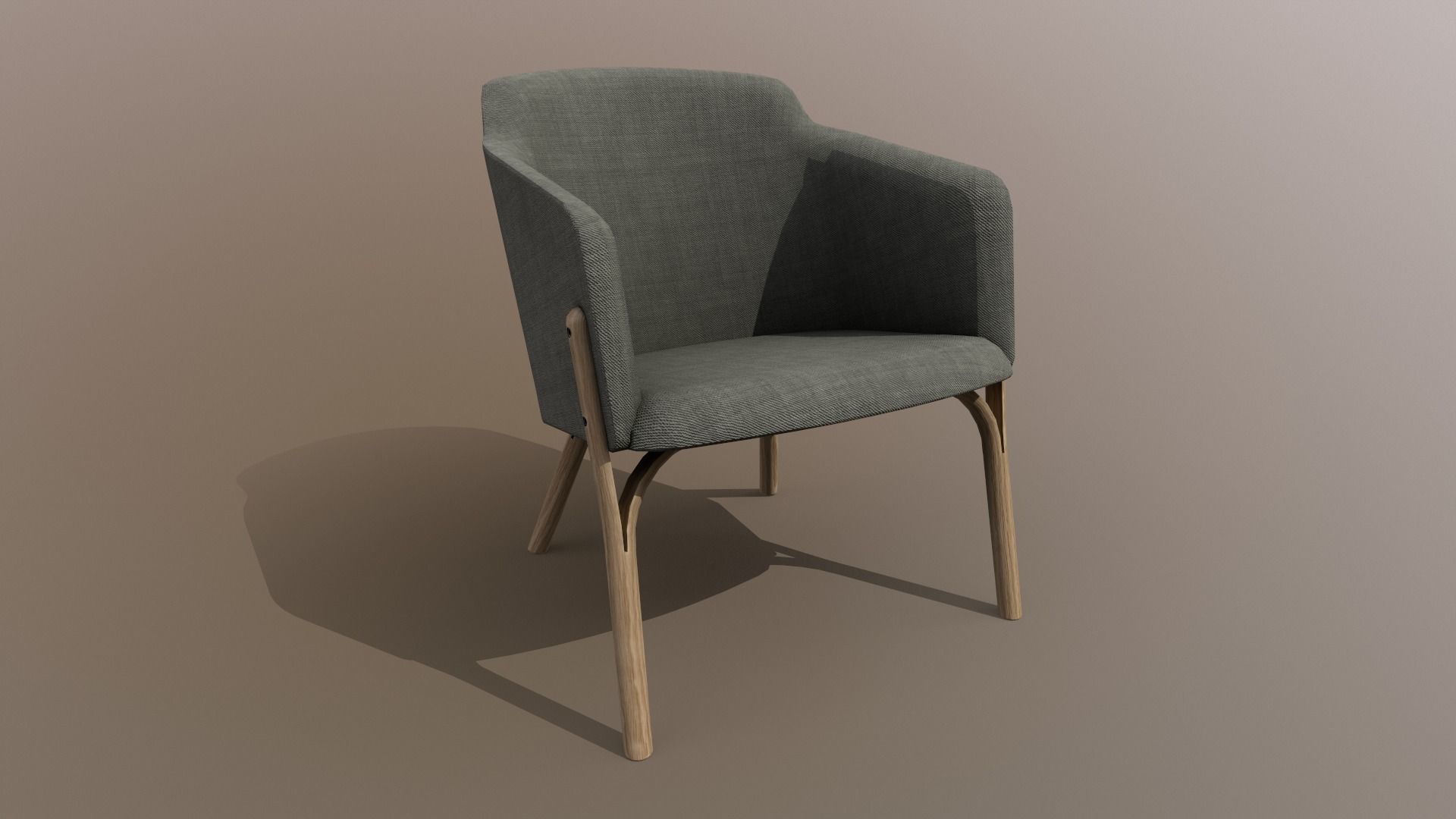 Ton Split Lounge ArmChair Design PBR - Lumion - UE4 Low-poly 3D model_7