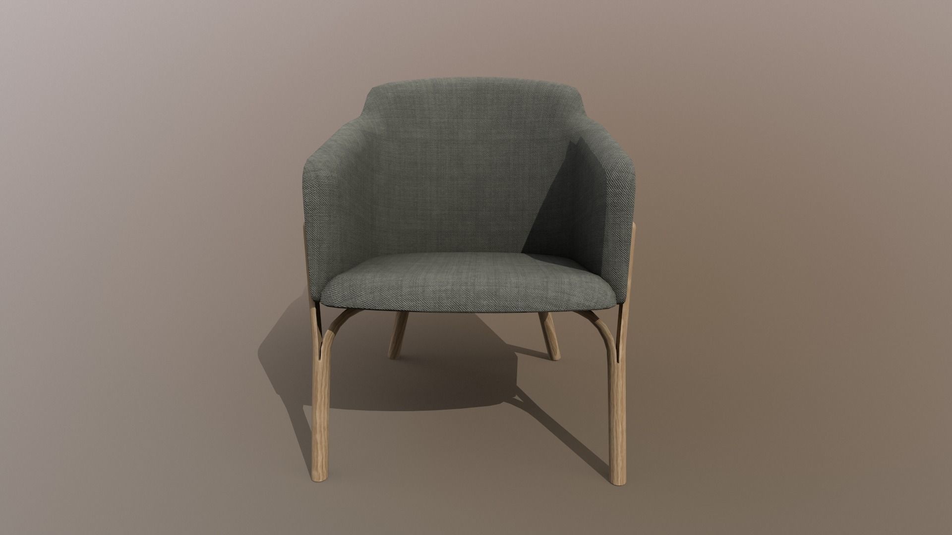 Ton Split Lounge ArmChair Design PBR - Lumion - UE4 Low-poly 3D model_6