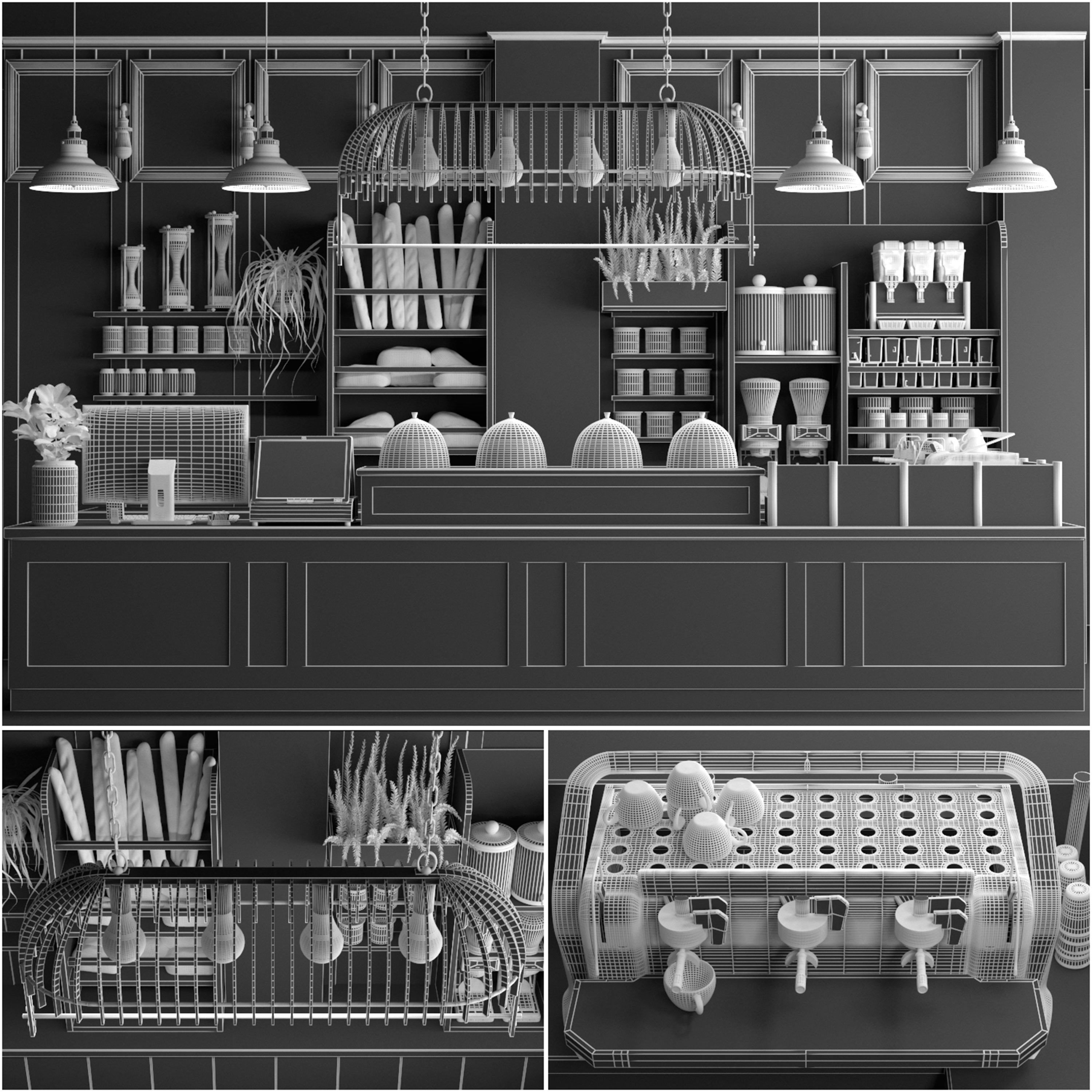 Coffee Kiosk 2 3D model_1