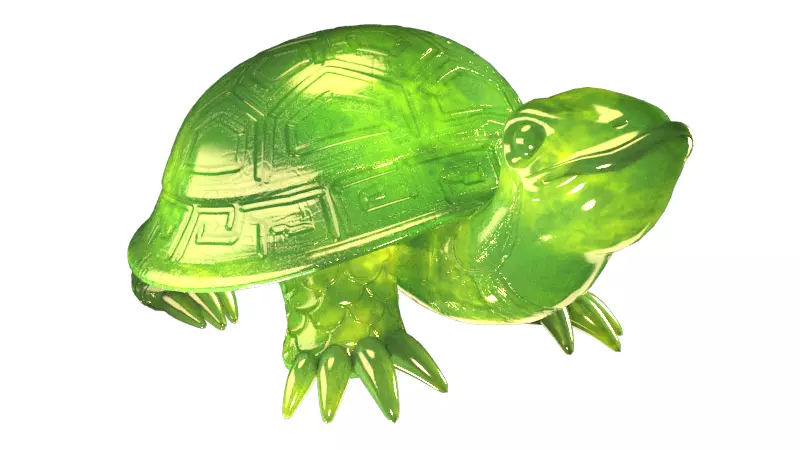 Tortoise jade 3D model_0