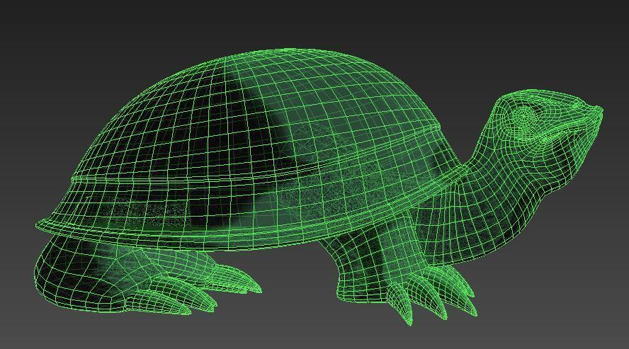 Tortoise jade 3D model_2