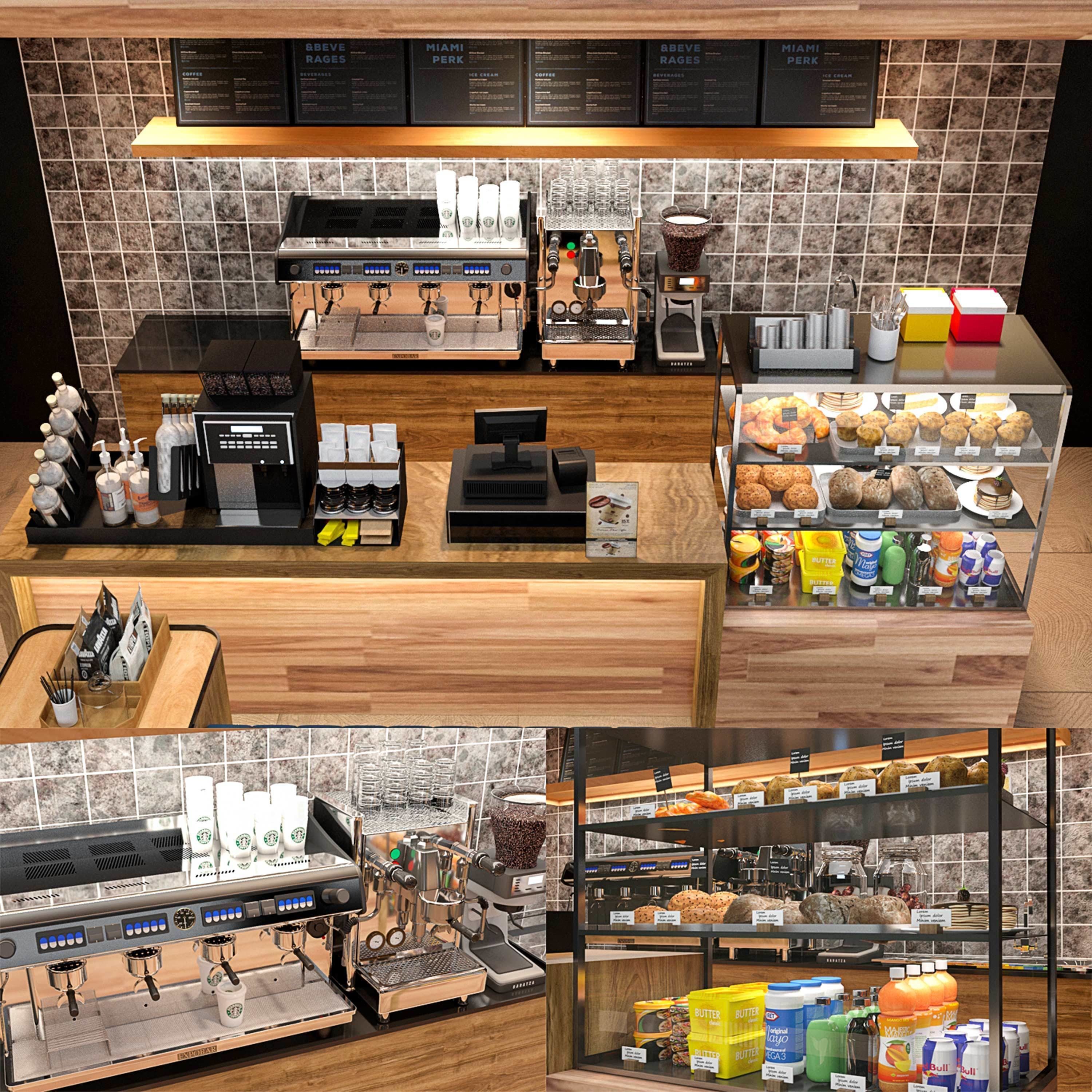 Coffee Kiosk 3 3D model_3