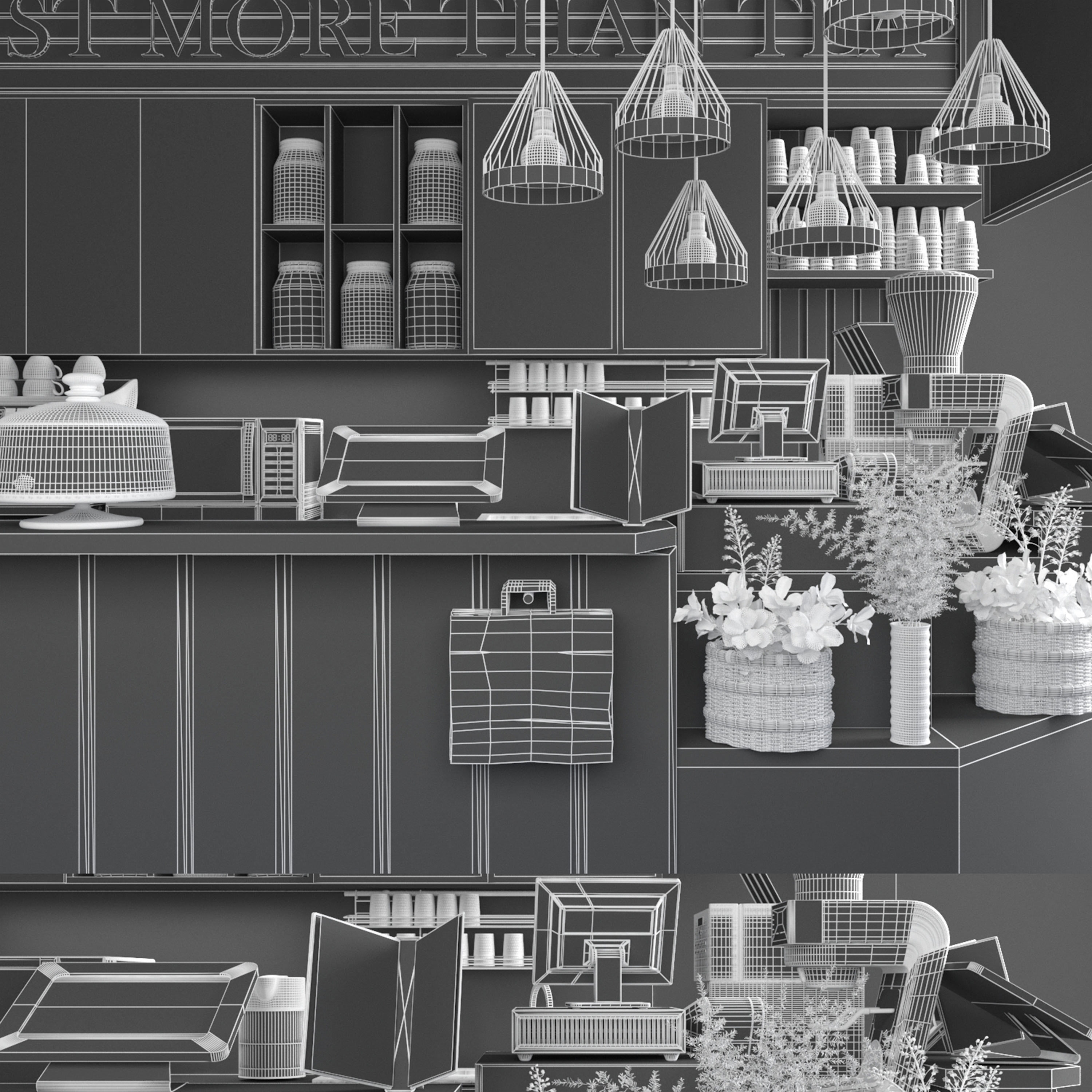 Coffee Kiosk 4 3D model_2