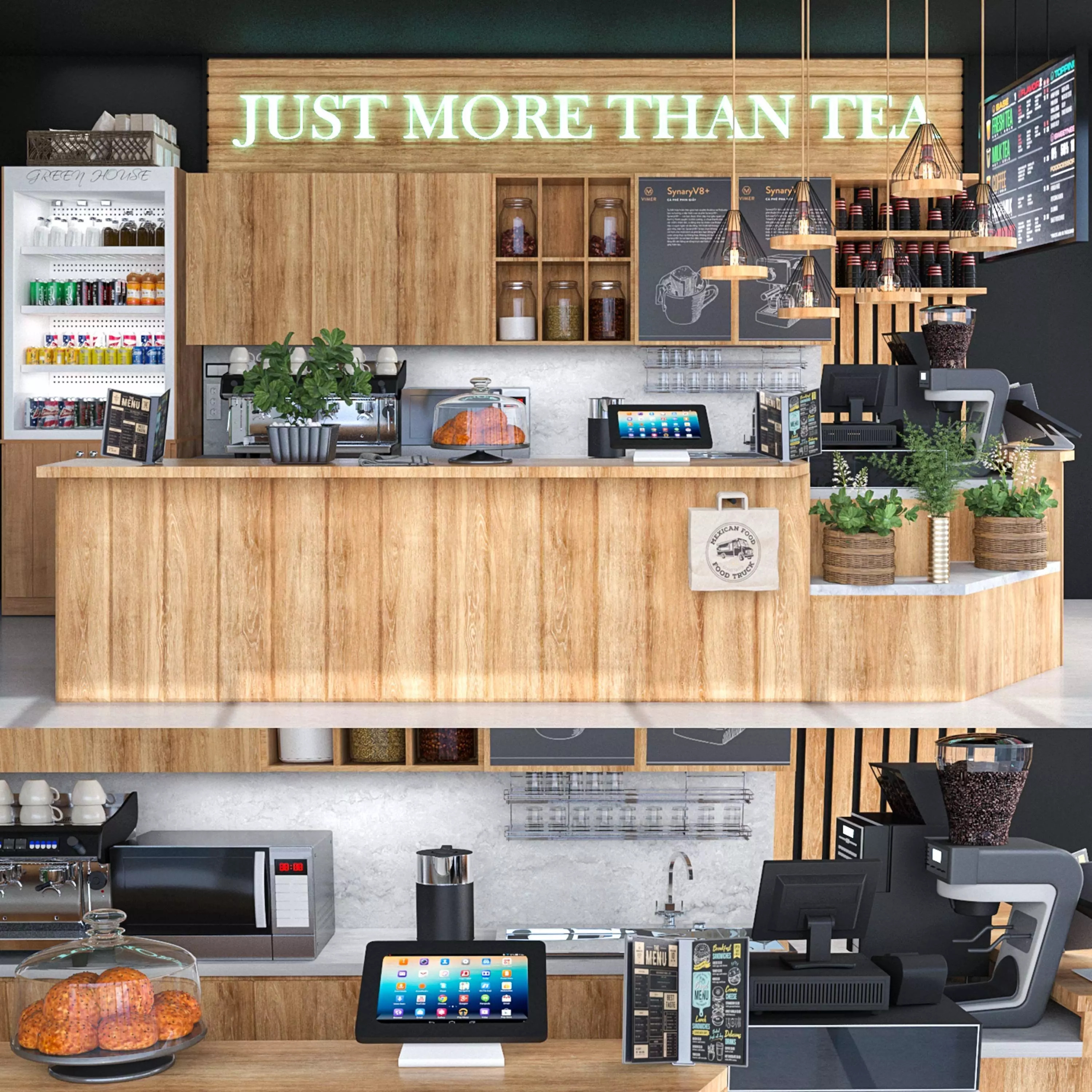 Coffee Kiosk 4 3D model_0