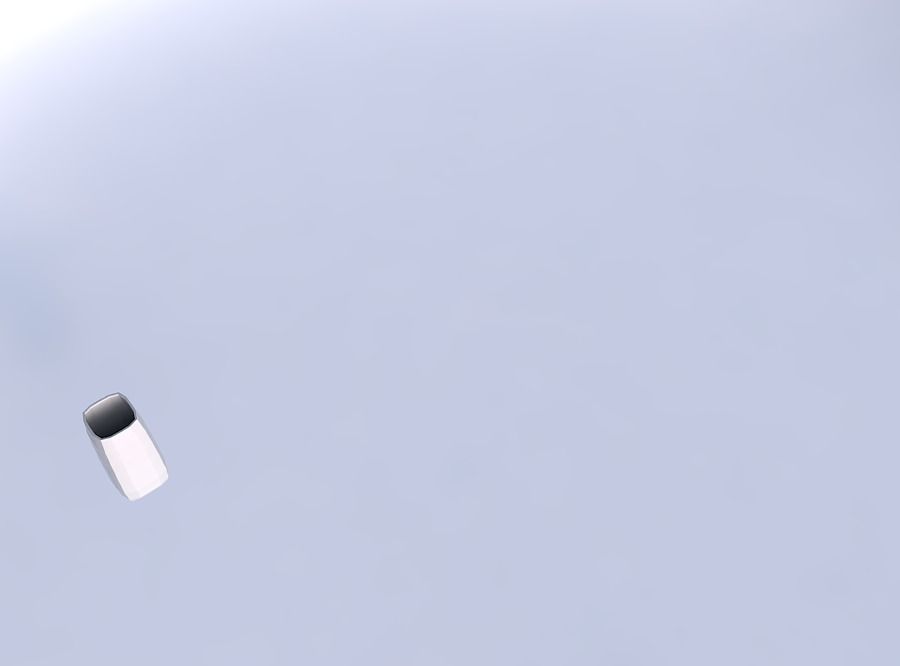 Vase quadratic tall with curved creases 3D print model_1