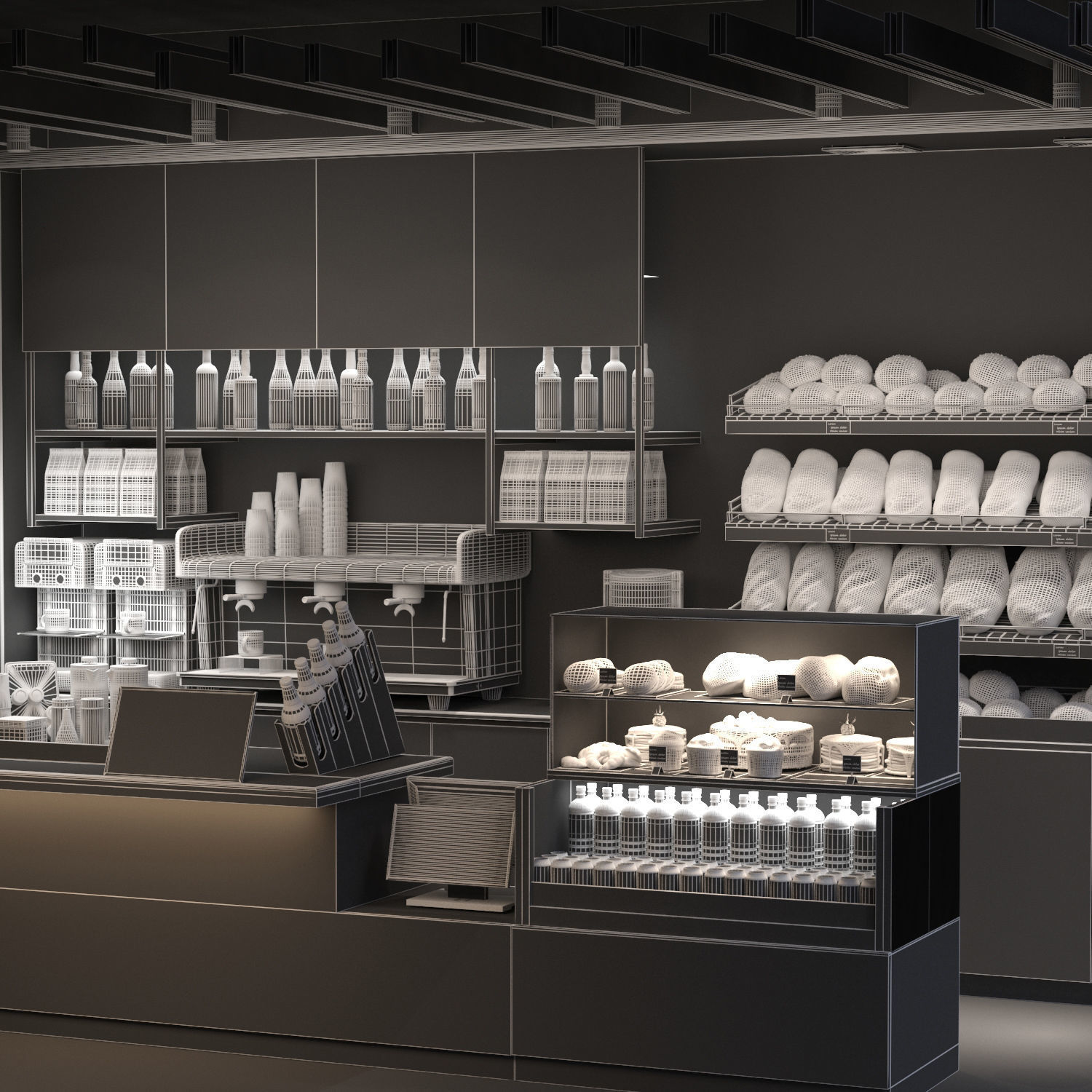 Coffee Kiosk 5 3D model_5
