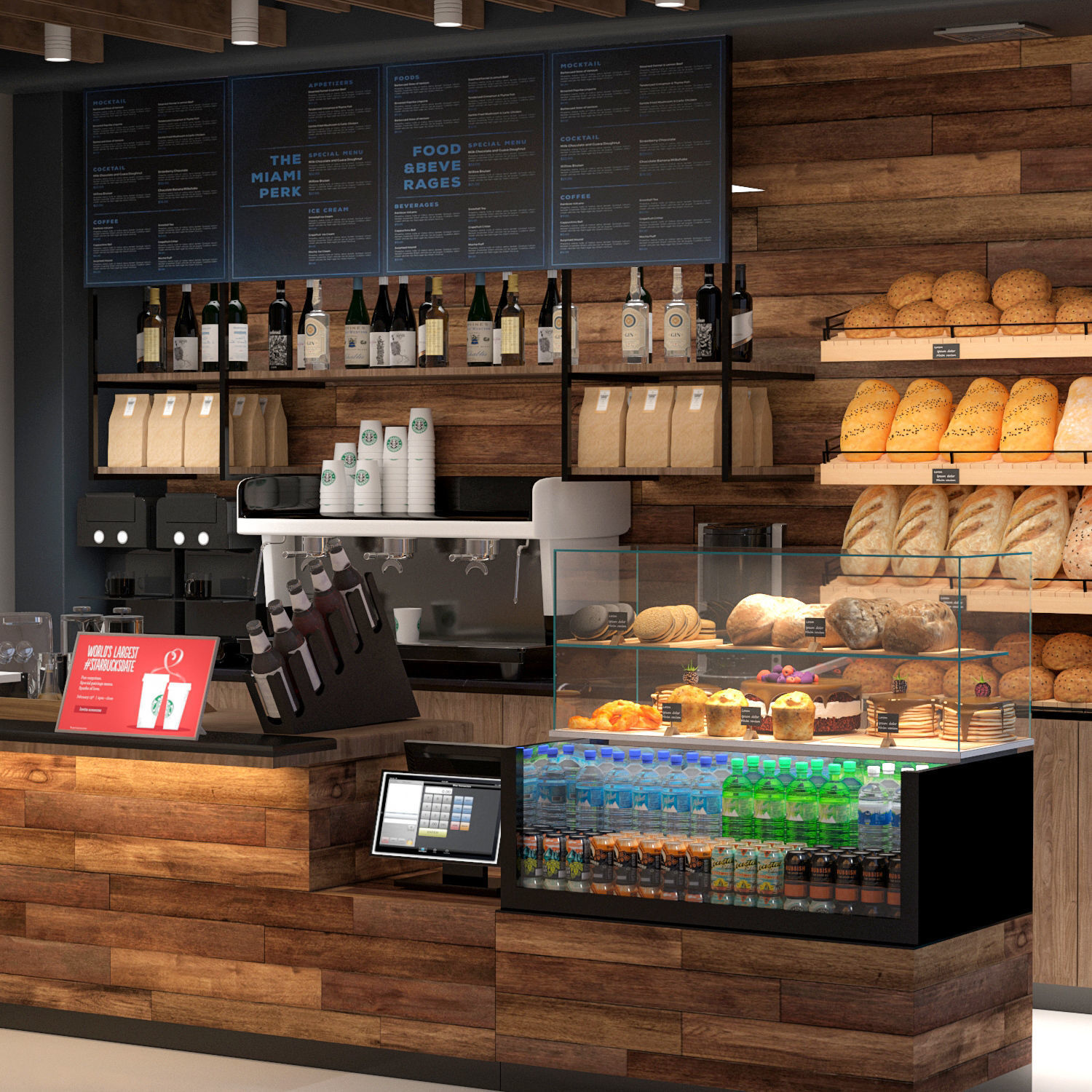 Coffee Kiosk 5 3D model_2
