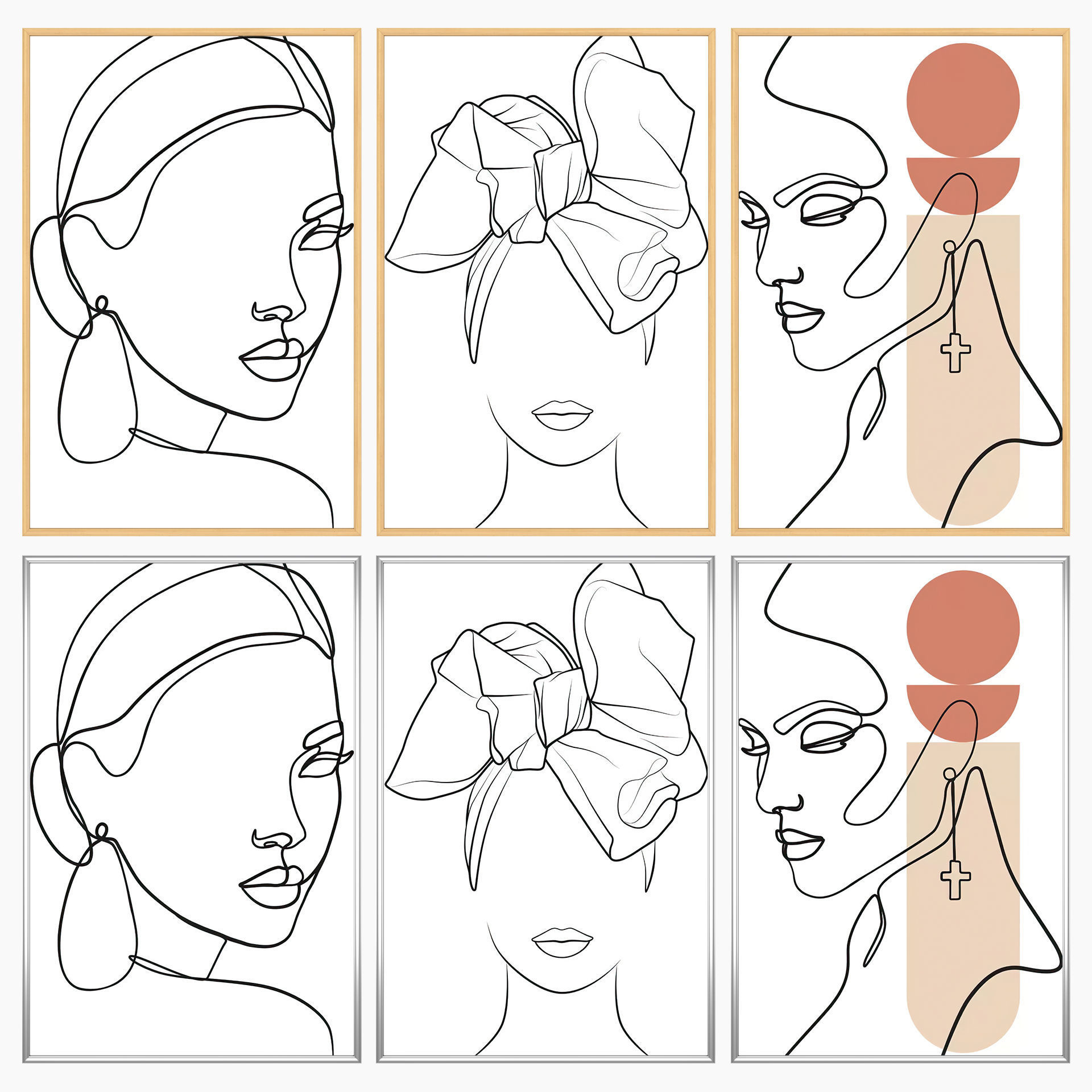 Wall Art Set 3519 3D model_2