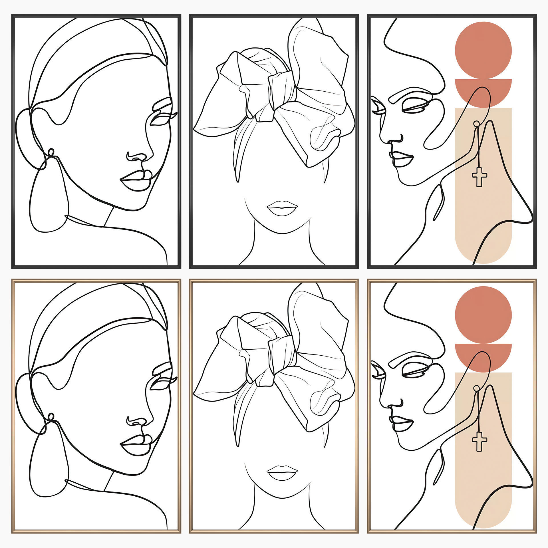 Wall Art Set 3519 3D model_1